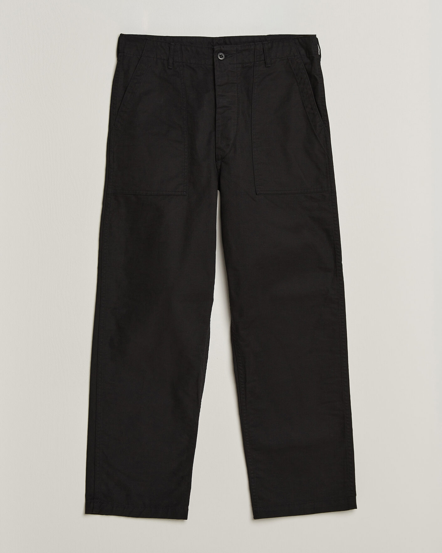 Homme | Pantalons | orSlow | Regular Fit Original Sateen Fatigue Pants Black
