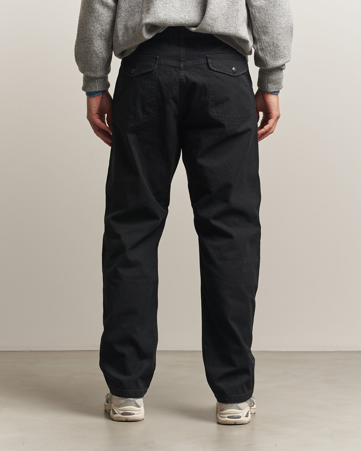 Homme | Pantalons | orSlow | Double Knee Work Trousers Black