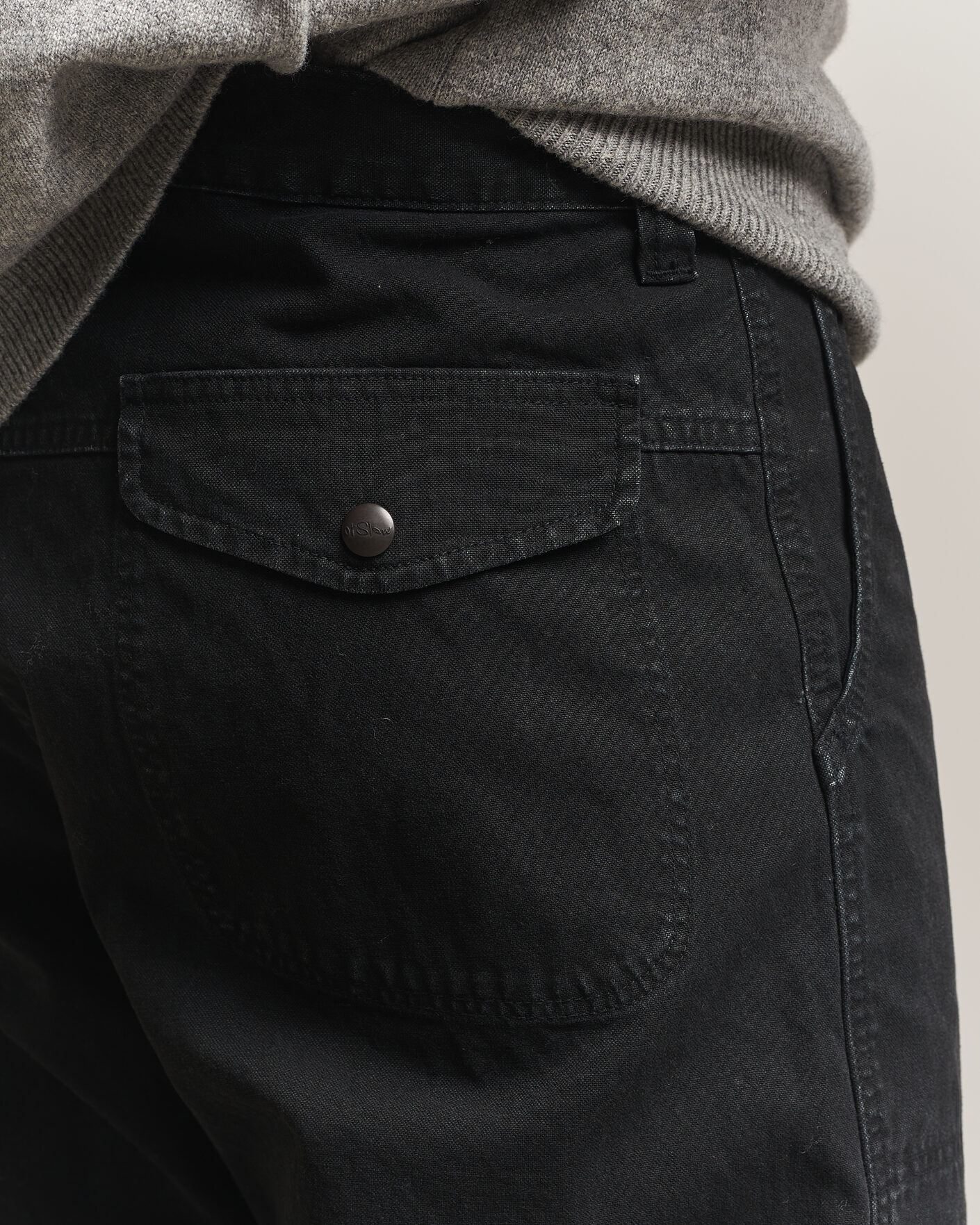 Homme | Pantalons | orSlow | Double Knee Work Trousers Black