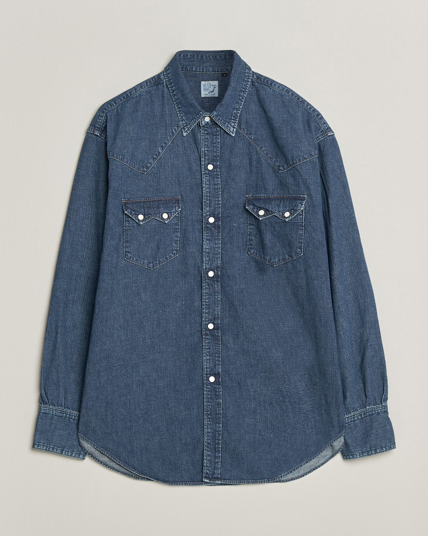 Homme | Chemises | orSlow | Denim Western Shirt Vintage Indigo