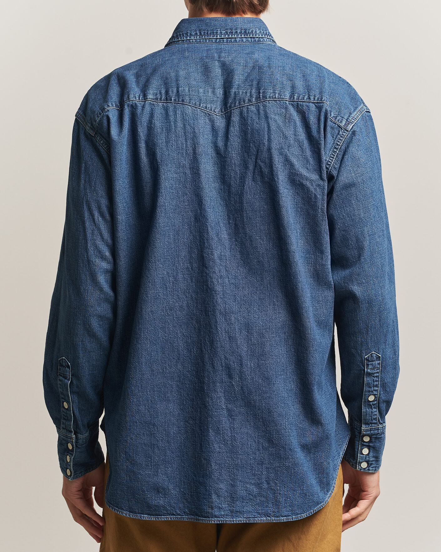 Homme | Chemises | orSlow | Denim Western Shirt Vintage Indigo