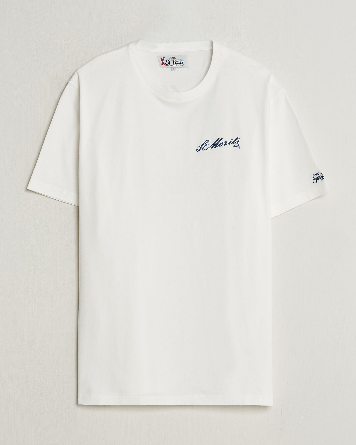 Homme | T-shirts | MC2 Saint Barth | Back Printed Cotton T-Shirt St Moritz Racing