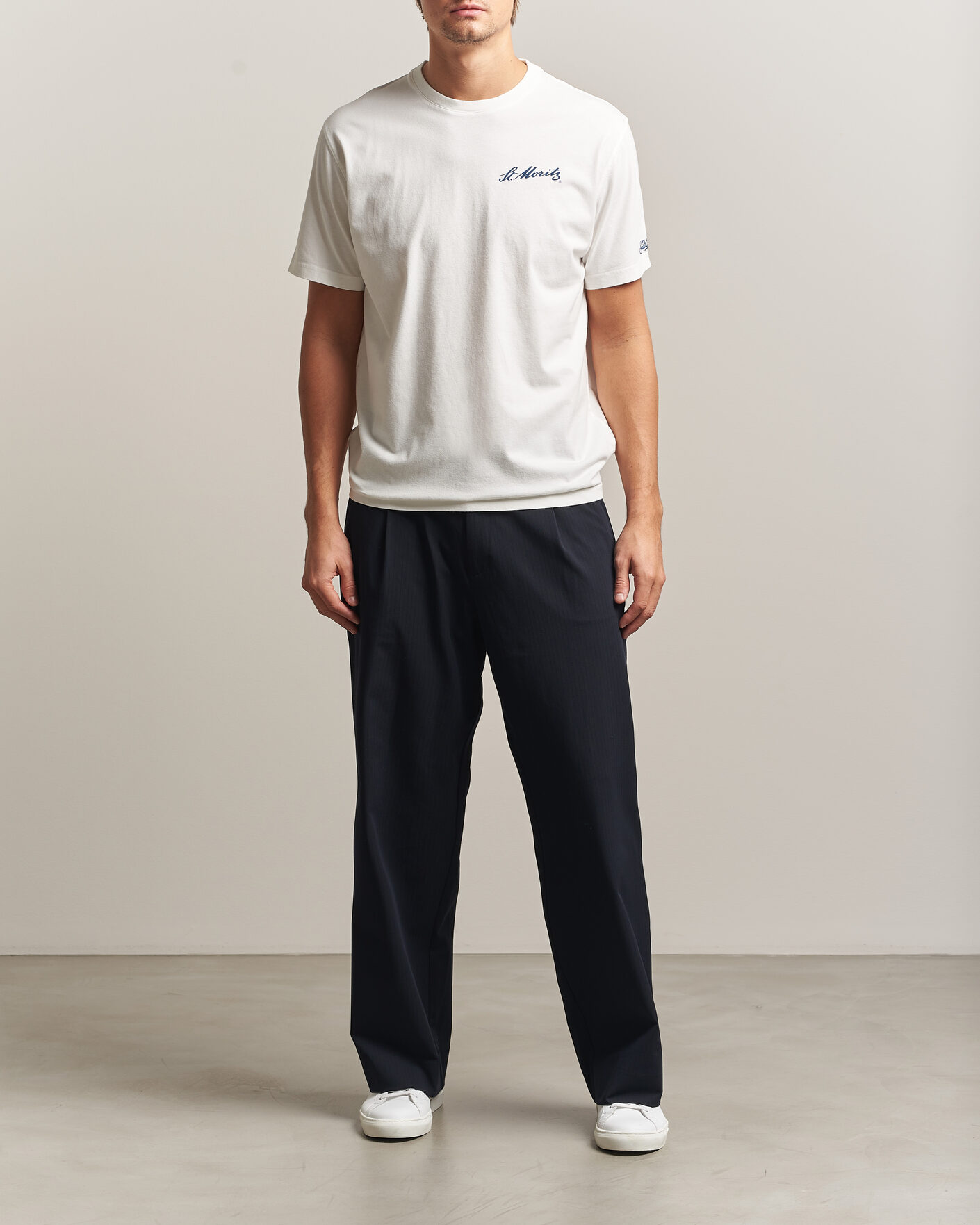 Homme | T-shirts | MC2 Saint Barth | Back Printed Cotton T-Shirt St Moritz Racing