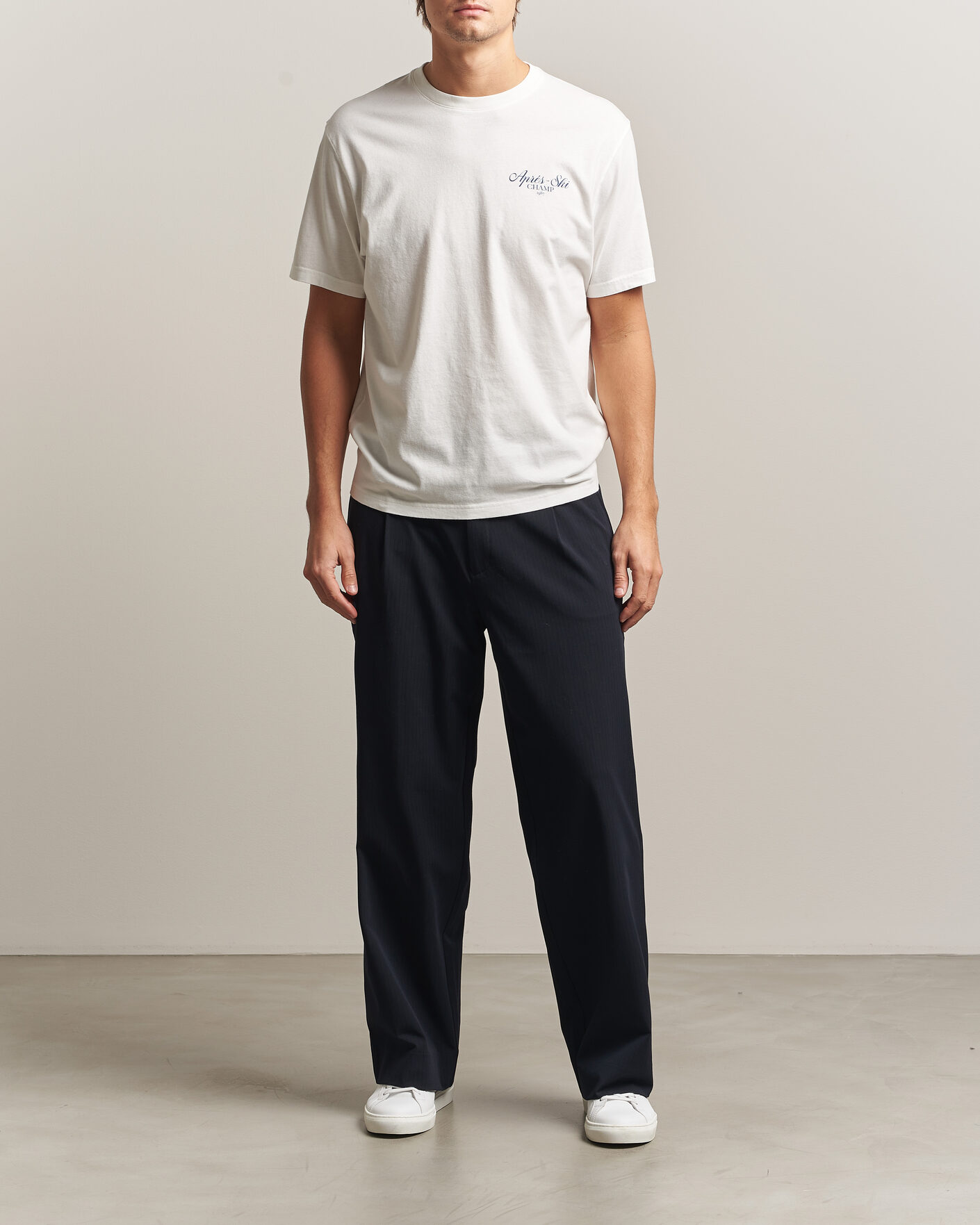 Homme | T-shirts | MC2 Saint Barth | Back Printed Cotton T-Shirt Ski Post Race