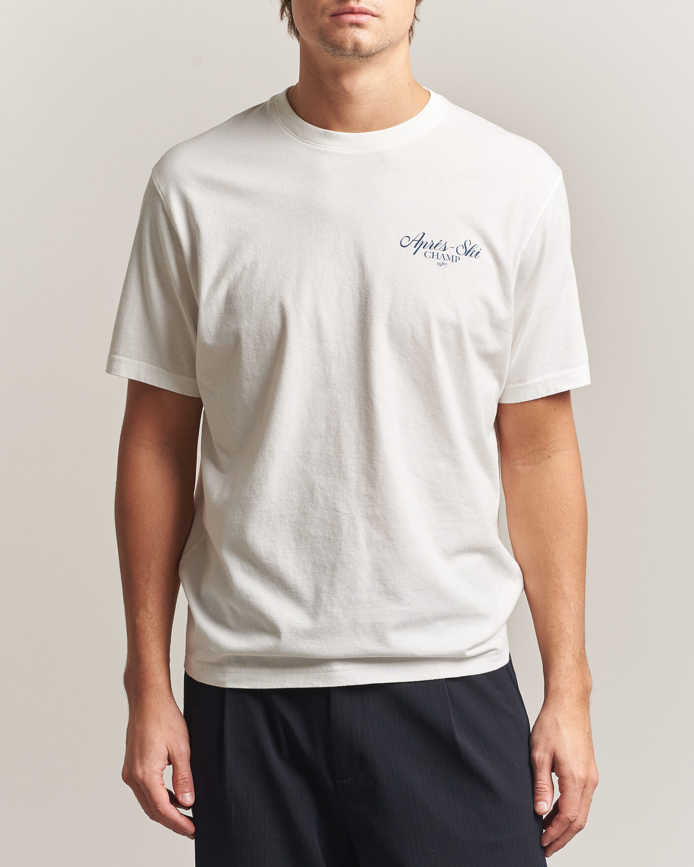 Homme | T-shirts | MC2 Saint Barth | Back Printed Cotton T-Shirt Ski Post Race