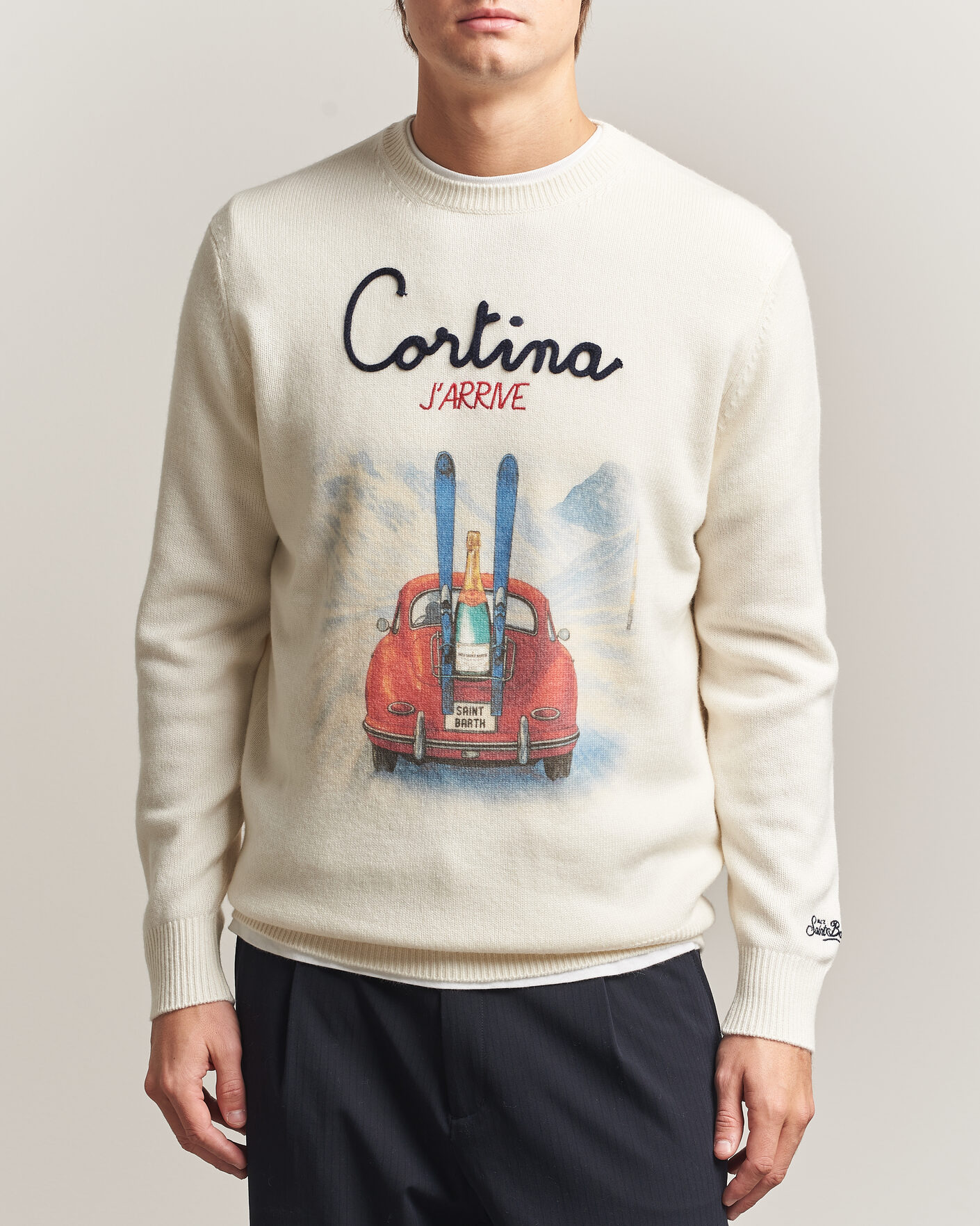 Homme | Pulls Et Tricots | MC2 Saint Barth | Heron Printed Sweater Cortina
