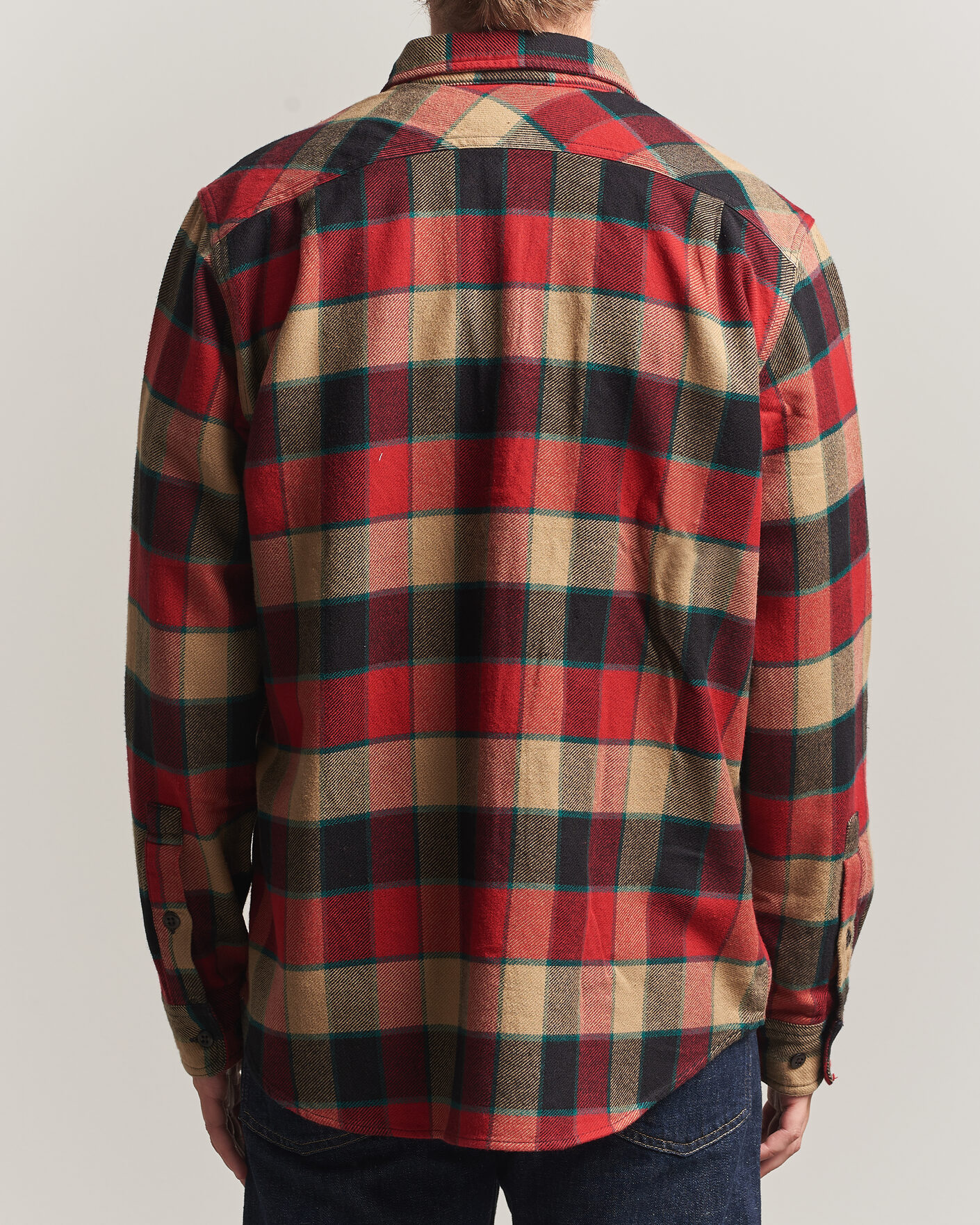 Homme | Chemises | Filson | Vintage Flannel Work Shirt Red/Cream