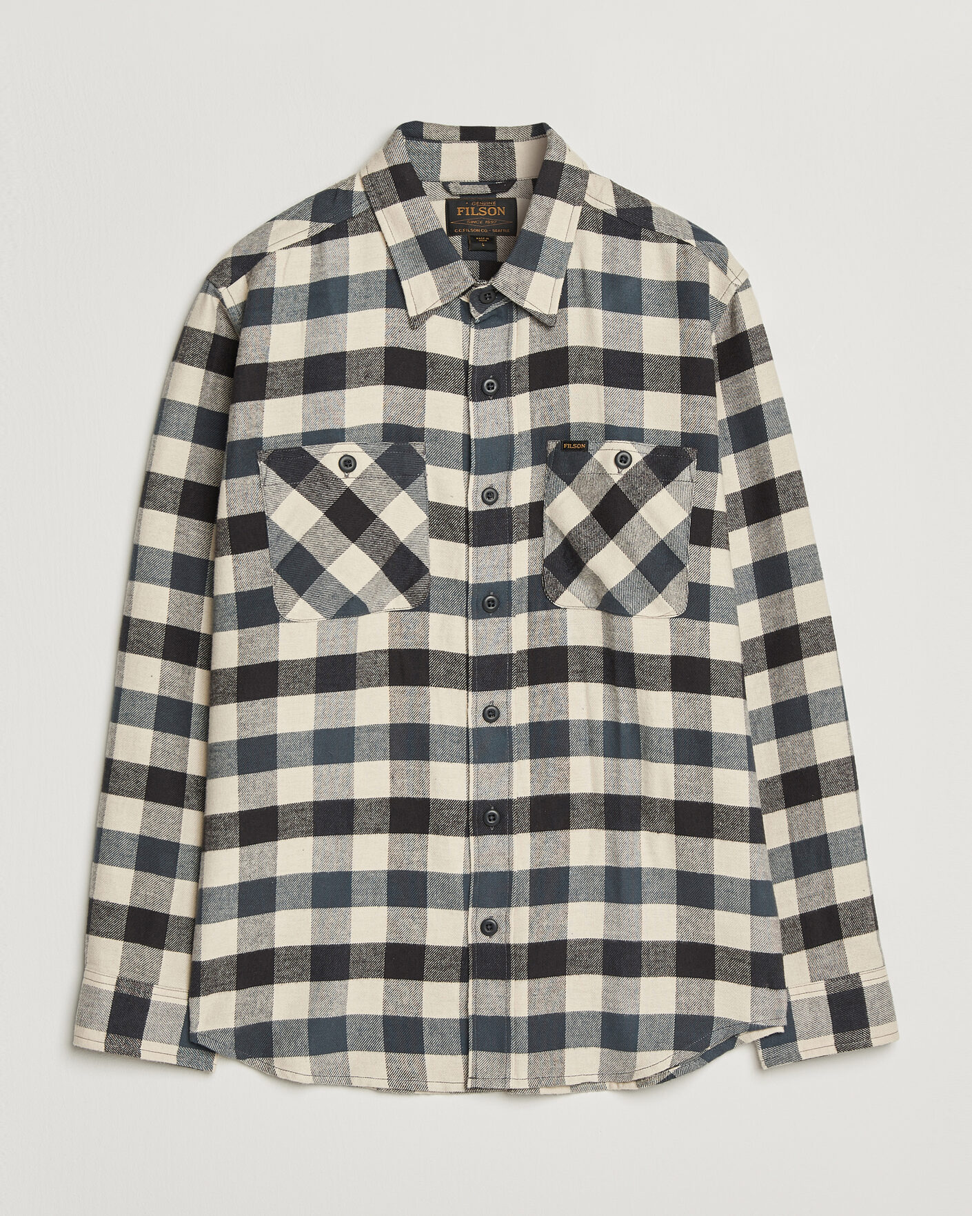 Homme | Chemises | Filson | The Rangeland Flannel Shirt Charcoal
