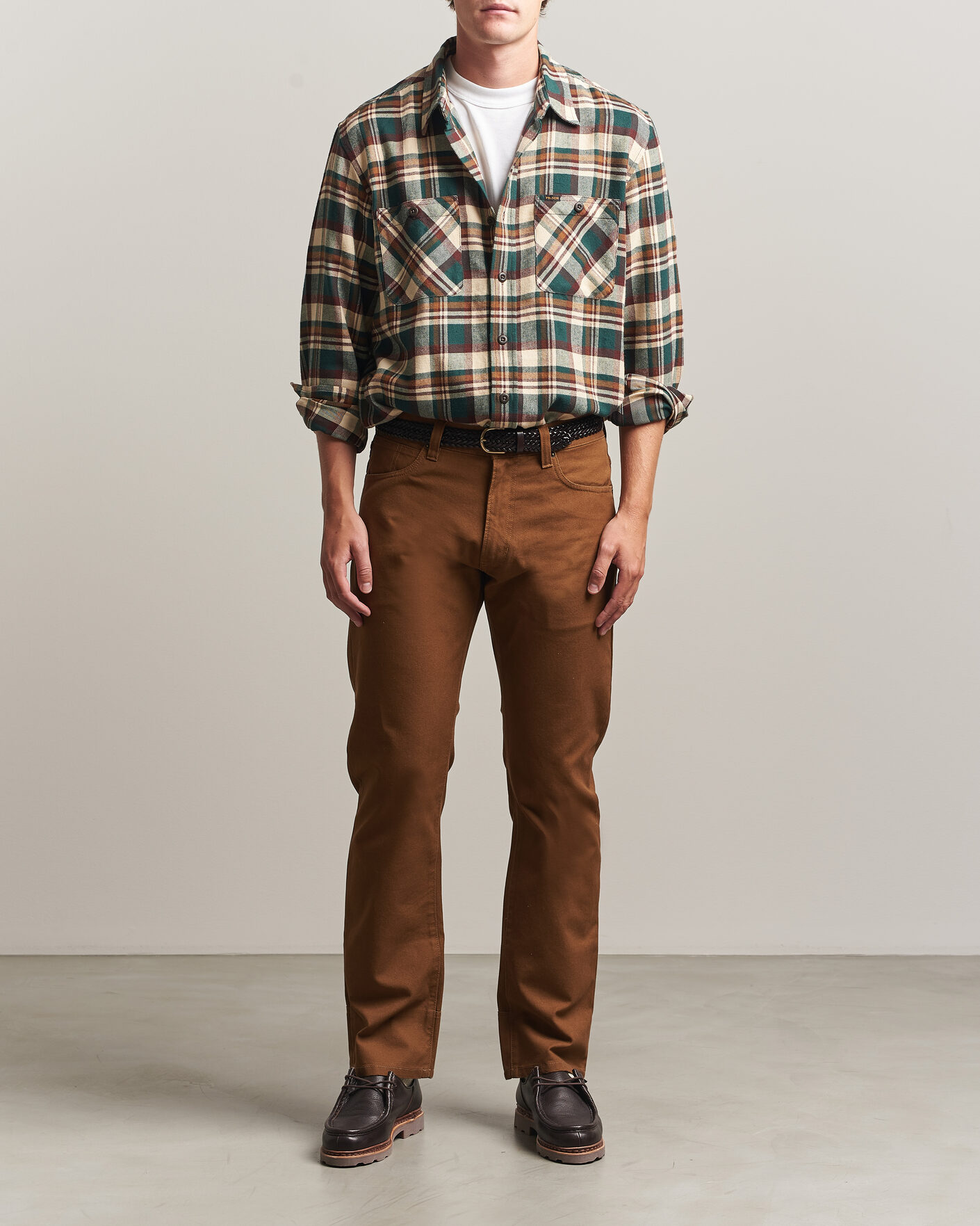 Homme | Chemises | Filson | The Rangeland Flannel Shirt Green