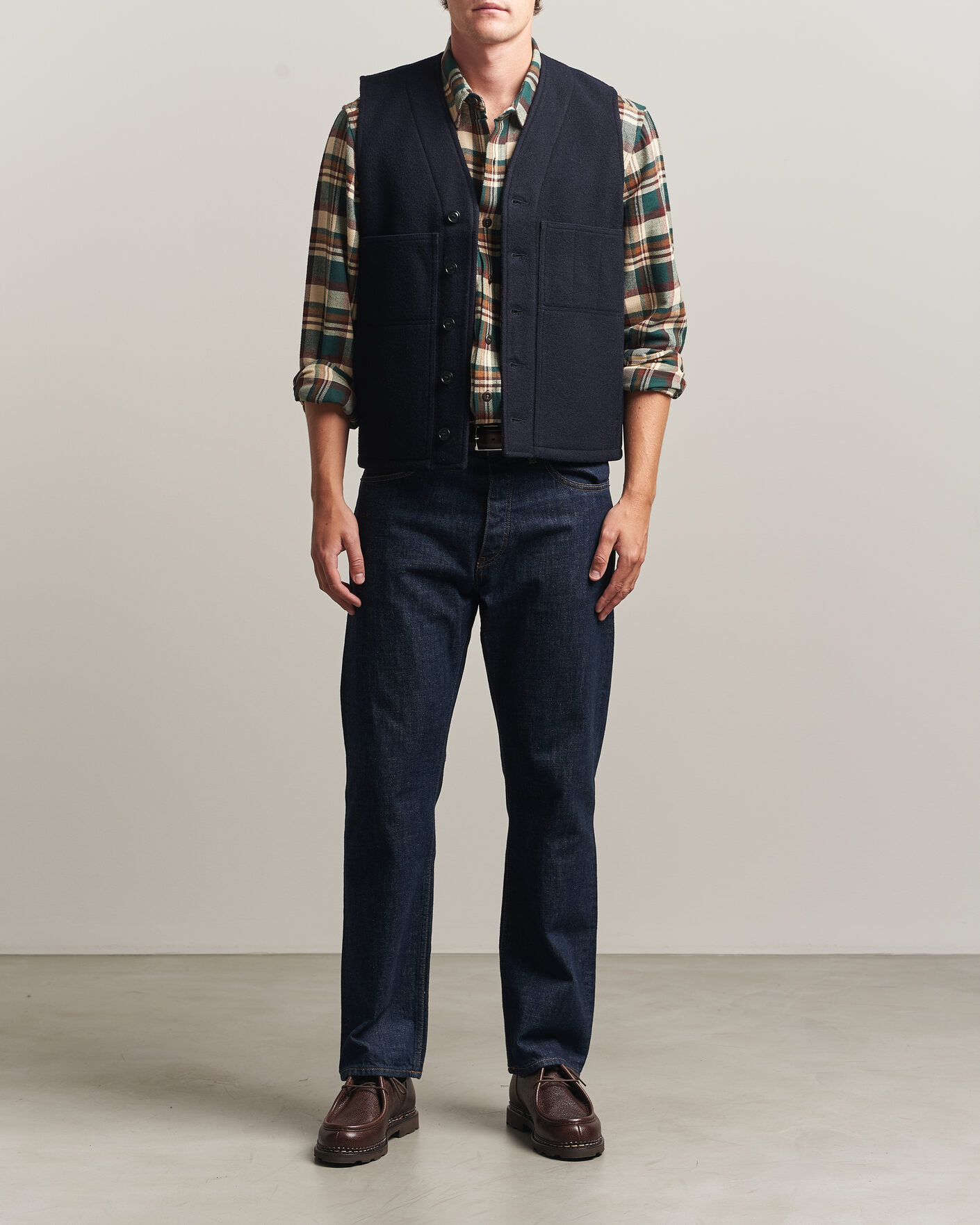 Homme | Gilets | Filson | Mackinaw Wool Vest Navy