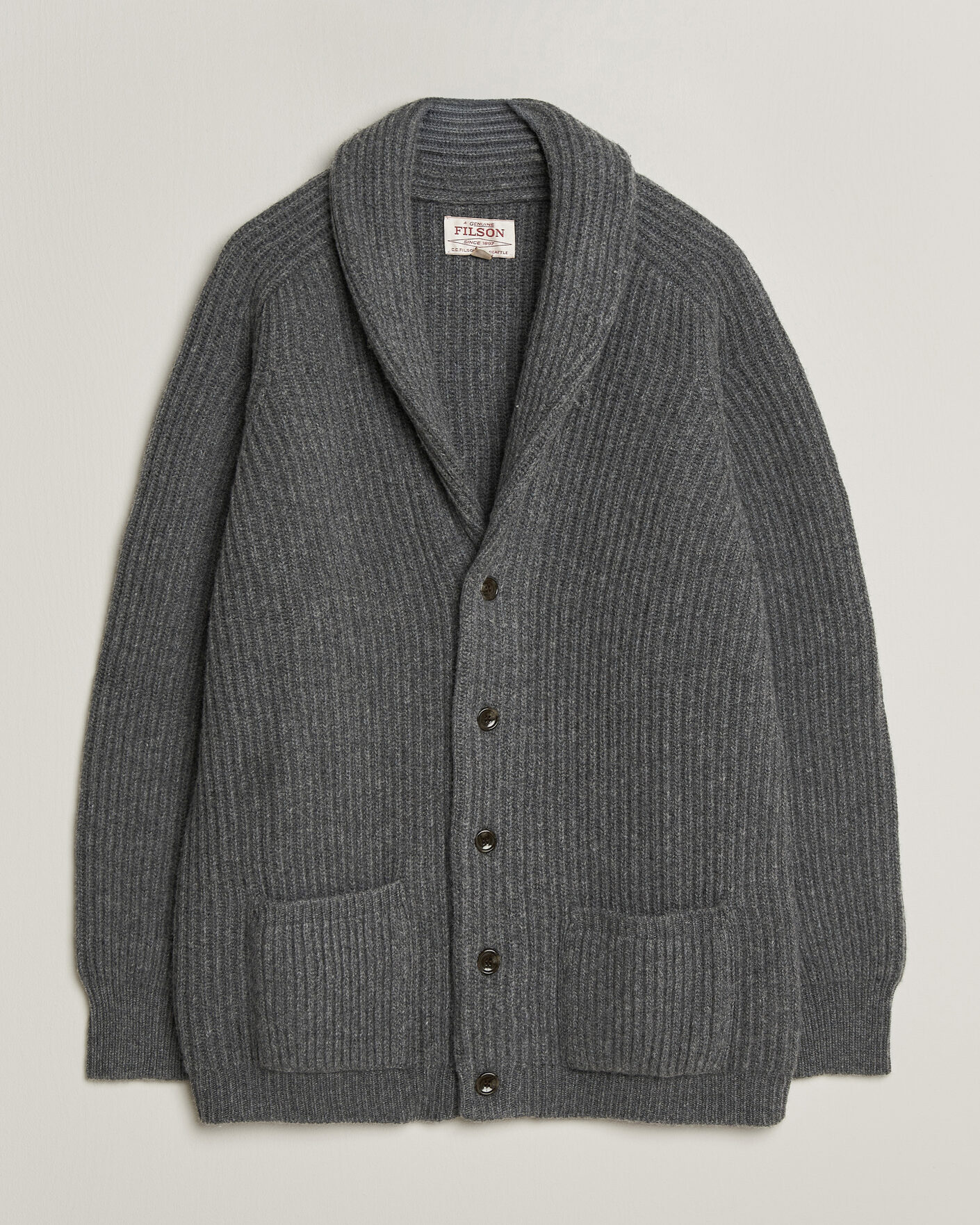 Homme | Pulls Et Tricots | Filson | Bristol Cardigan Sweater Medium Grey Melange