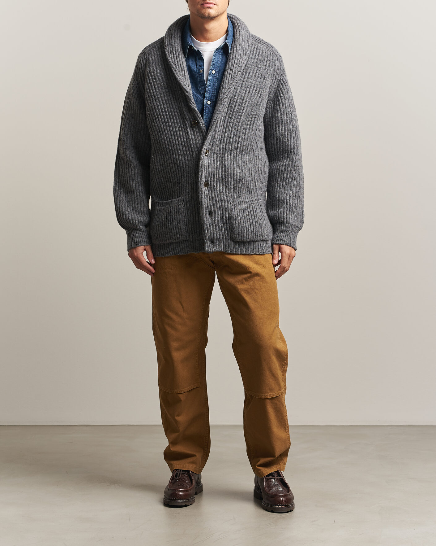 Homme | Pulls Et Tricots | Filson | Bristol Cardigan Sweater Medium Grey Melange