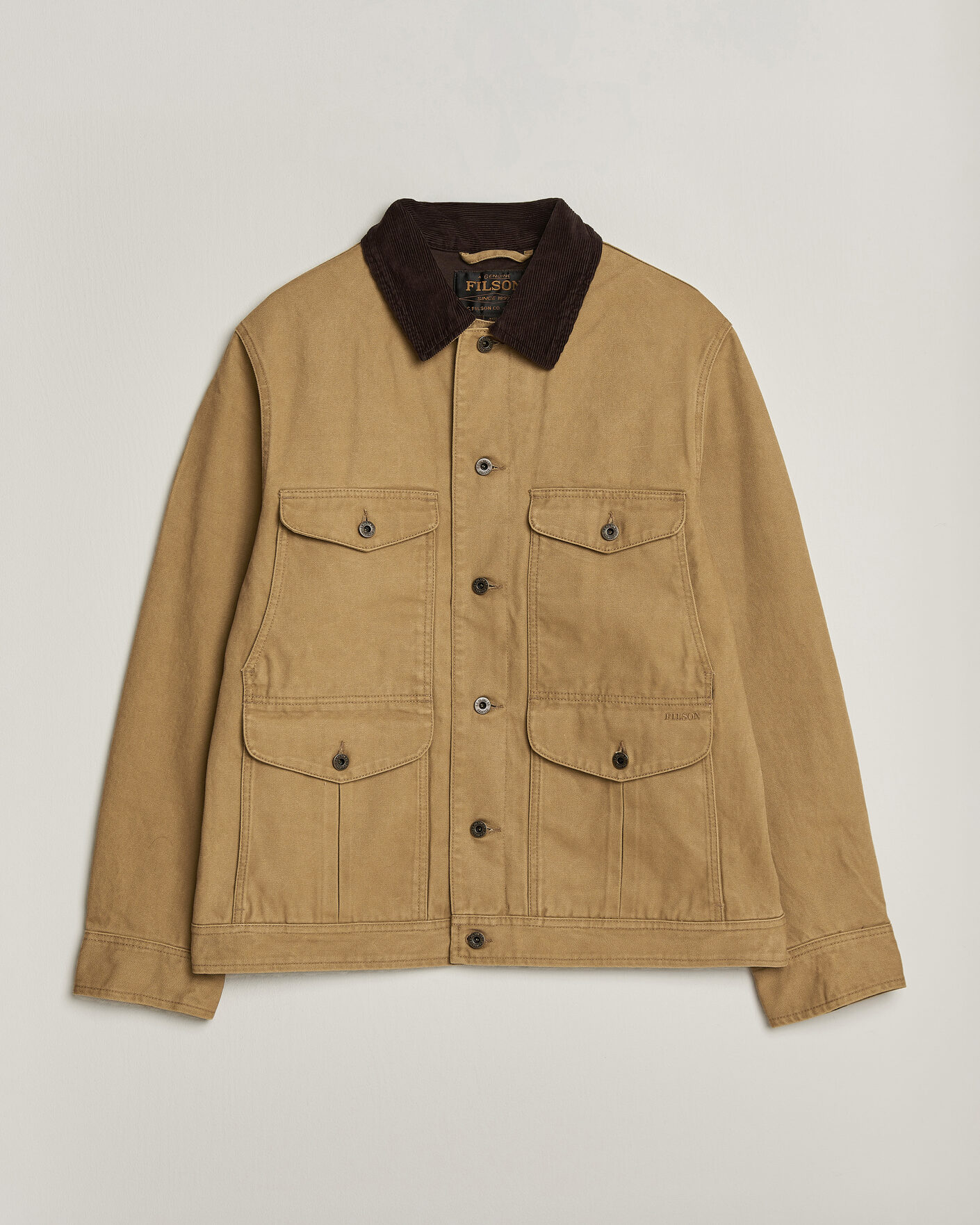 Homme | Manteaux Et Vestes | Filson | Rustic Canvas Journeyman Canvas Jacket Antique Bronze