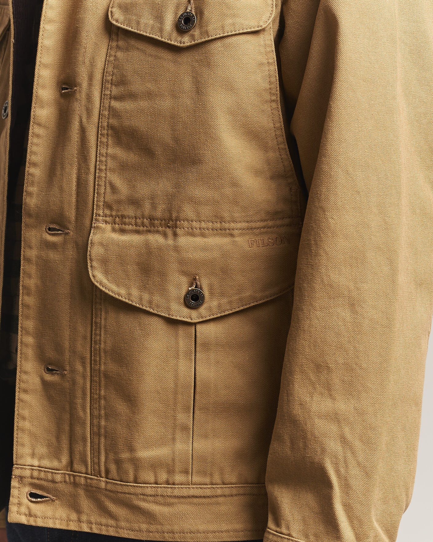 Homme | Manteaux Et Vestes | Filson | Rustic Canvas Journeyman Canvas Jacket Antique Bronze