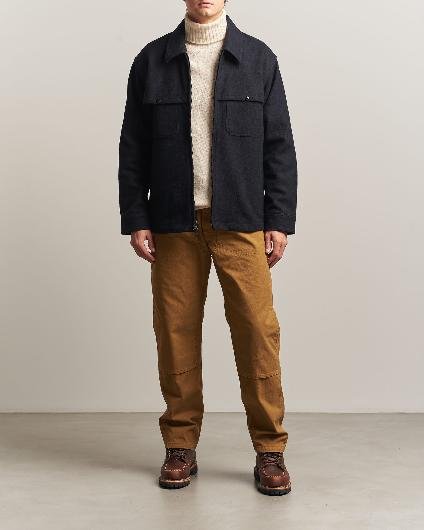 Homme | Manteaux Et Vestes | Filson | Wool Cruiser Jac Shirt Dark Navy