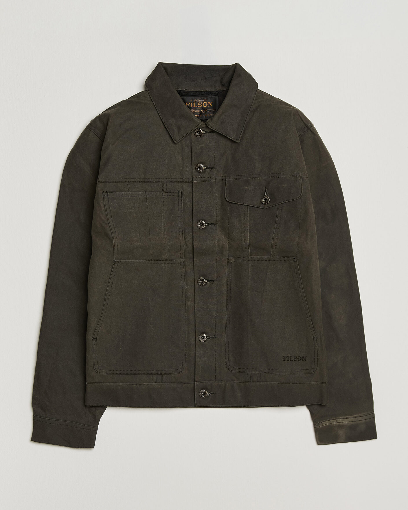 Homme | Manteaux Et Vestes | Filson | Short Lined Tin Cloth Cruiser Beluga