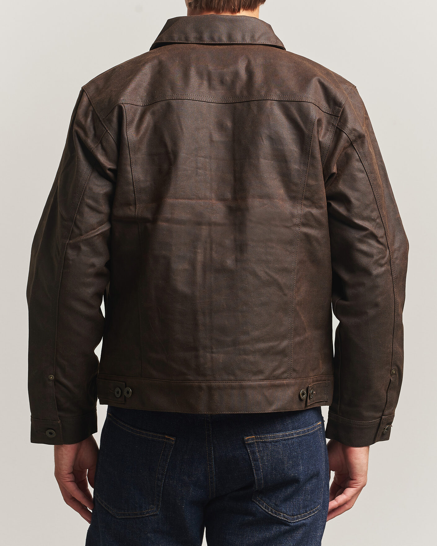 Homme | Manteaux Et Vestes | Filson | Short Lined Tin Cloth Cruiser Dark Brown