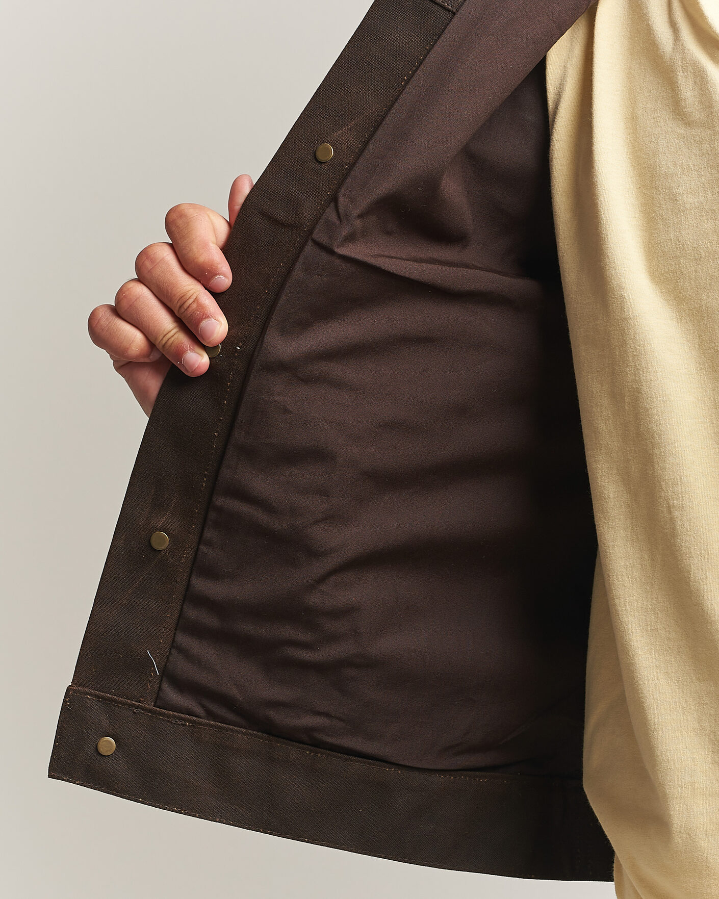 Homme | Manteaux Et Vestes | Filson | Short Lined Tin Cloth Cruiser Dark Brown