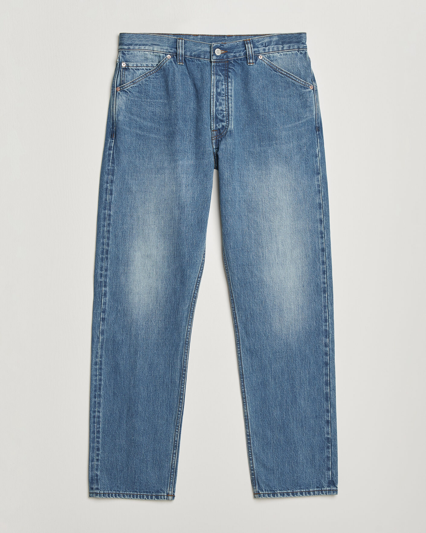 Homme | Jeans | Drake's | 5-Pocket Japanese Selvedge Denim Stone Wash