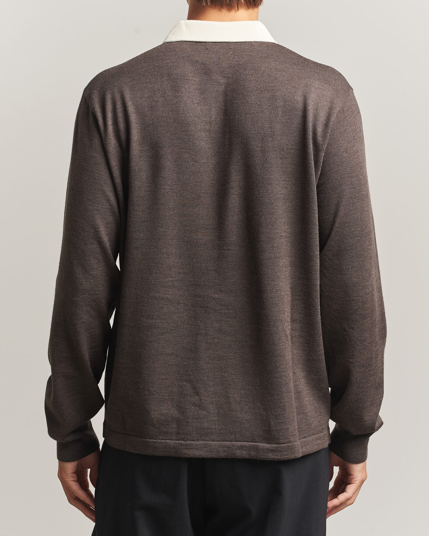 Homme | Pulls Et Tricots | Drake's | Solid Knitted Rugby Brown