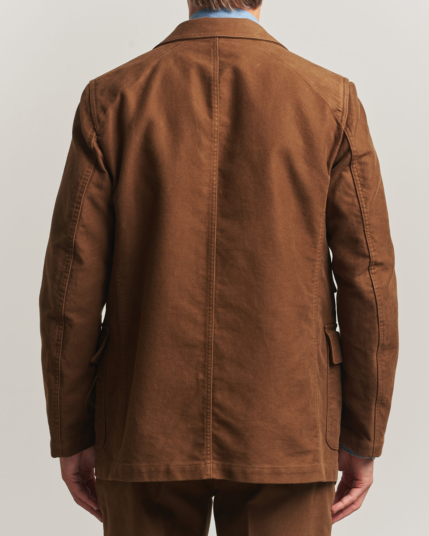 Homme | Blazers | Drake's | MKIV Japanese Moleskin Games Blazer Brown