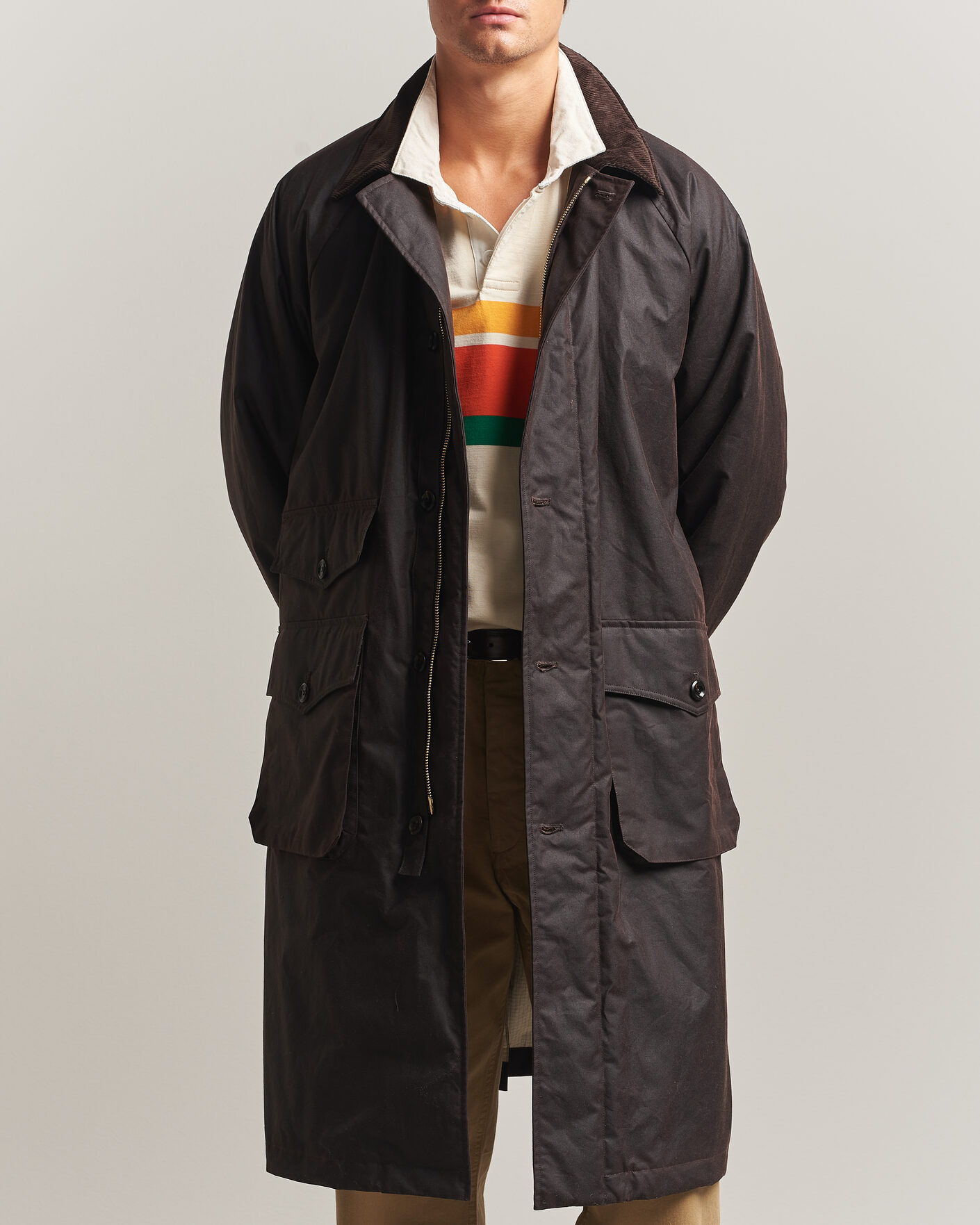 Homme | Manteaux Et Vestes | Drake's | Military Waxed Mac Rustic