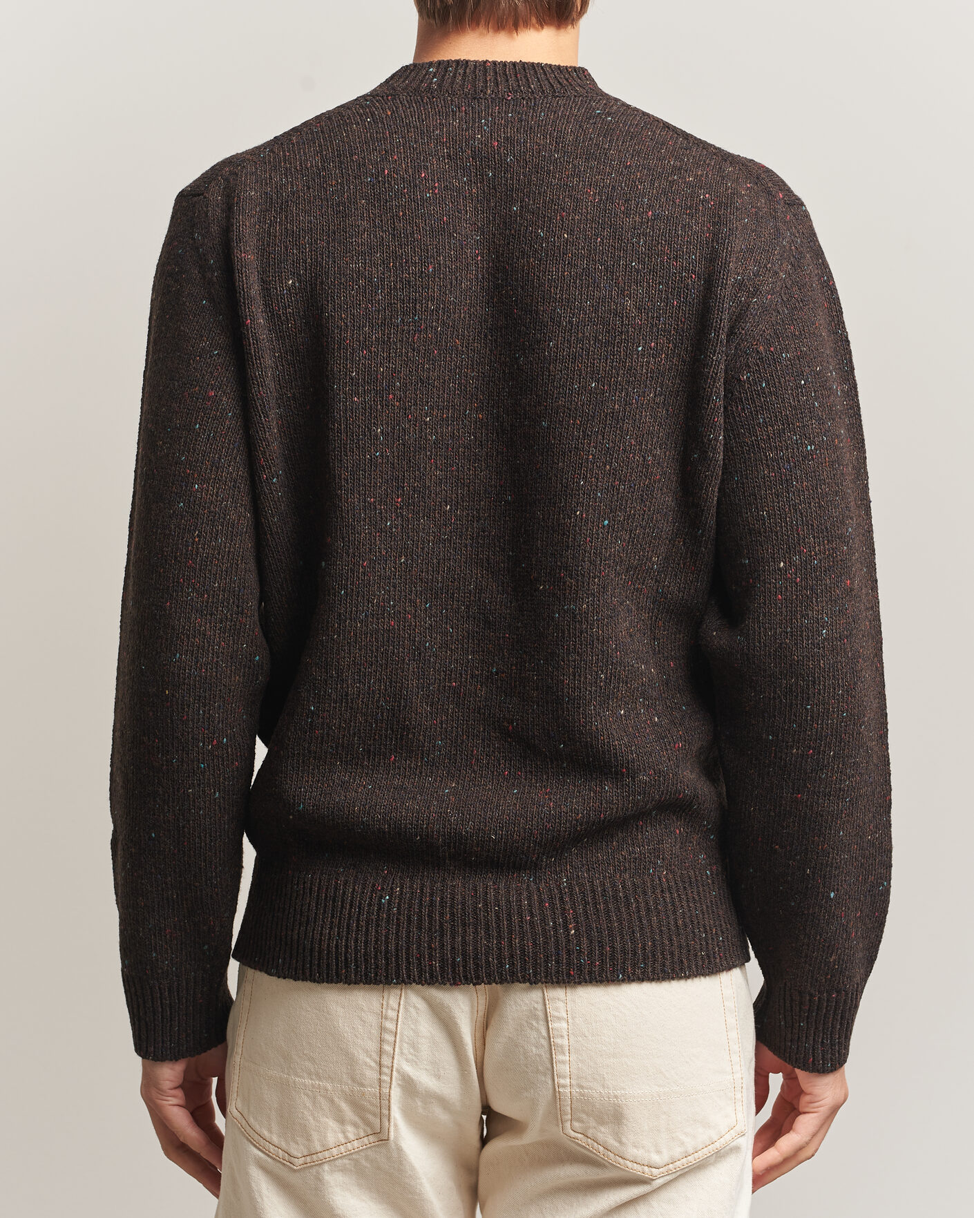 Homme | Pulls Et Tricots | Drake's | Donegal Crewneck Brown