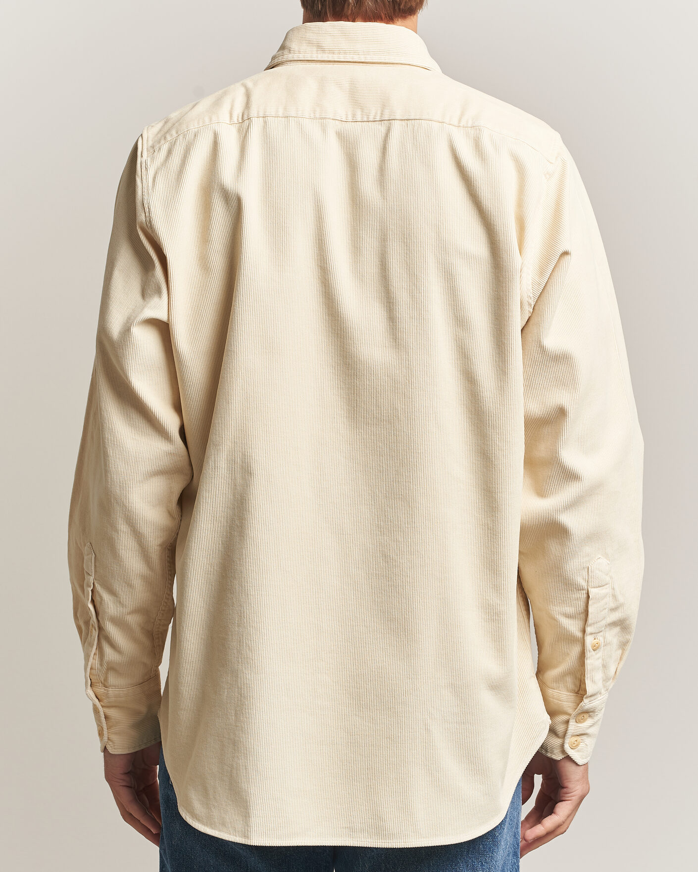Homme | Chemises | Drake's | Two Pocket Corduroy Shirt Ecru