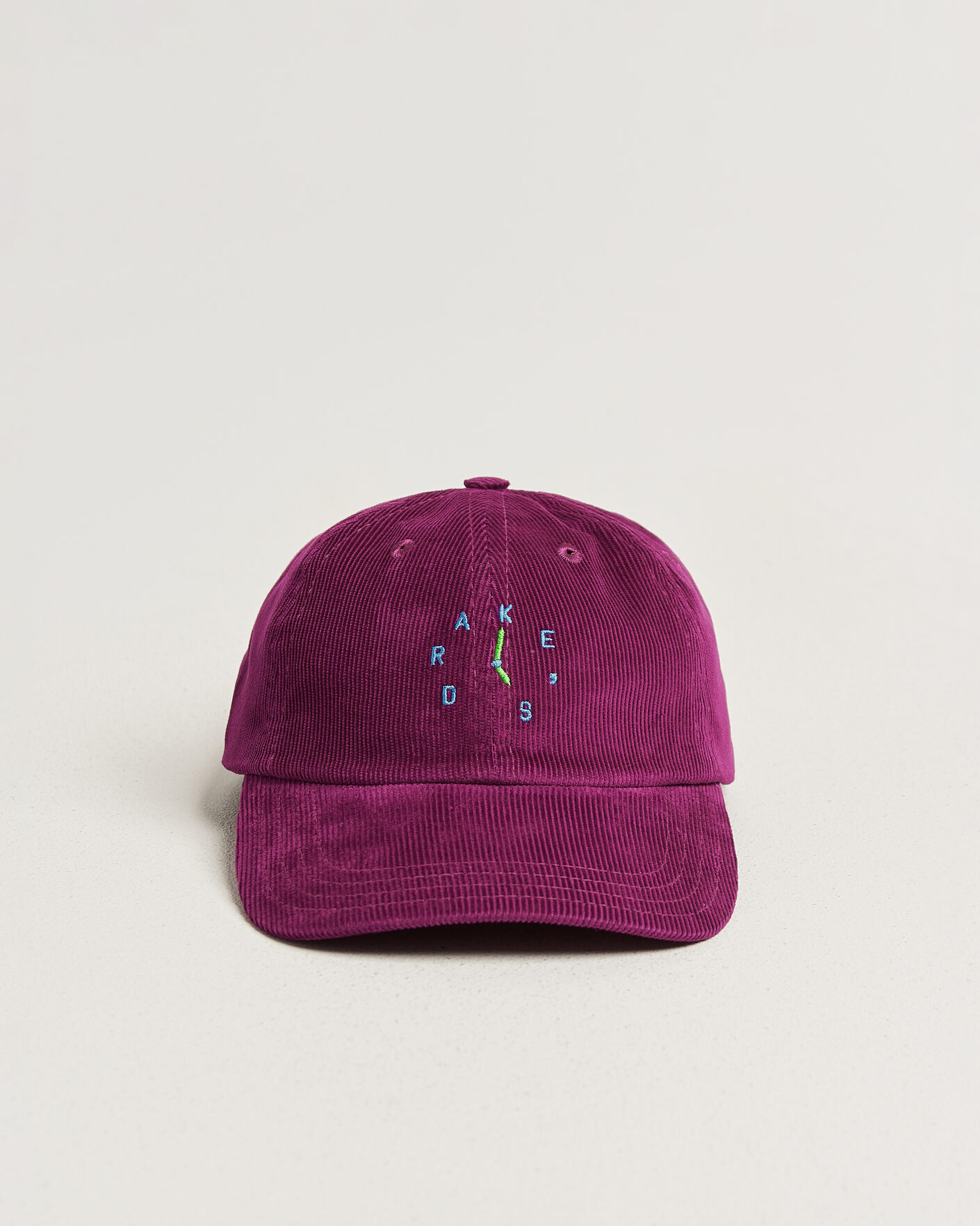 Homme | Bobs Et Casquettes | Drake's | Clock Twill Cord Baseball Cap Red