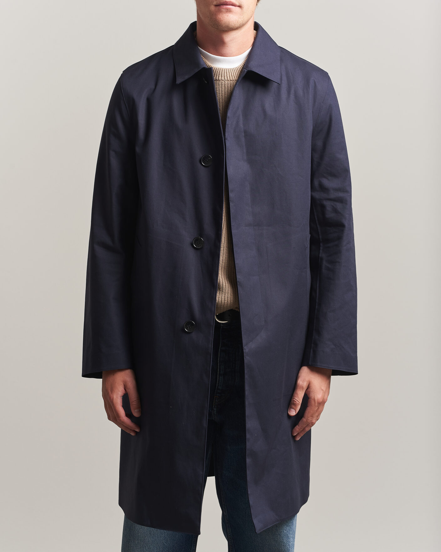 Homme | Manteaux Et Vestes | Mackintosh | Dunkeld Car Coat Navy