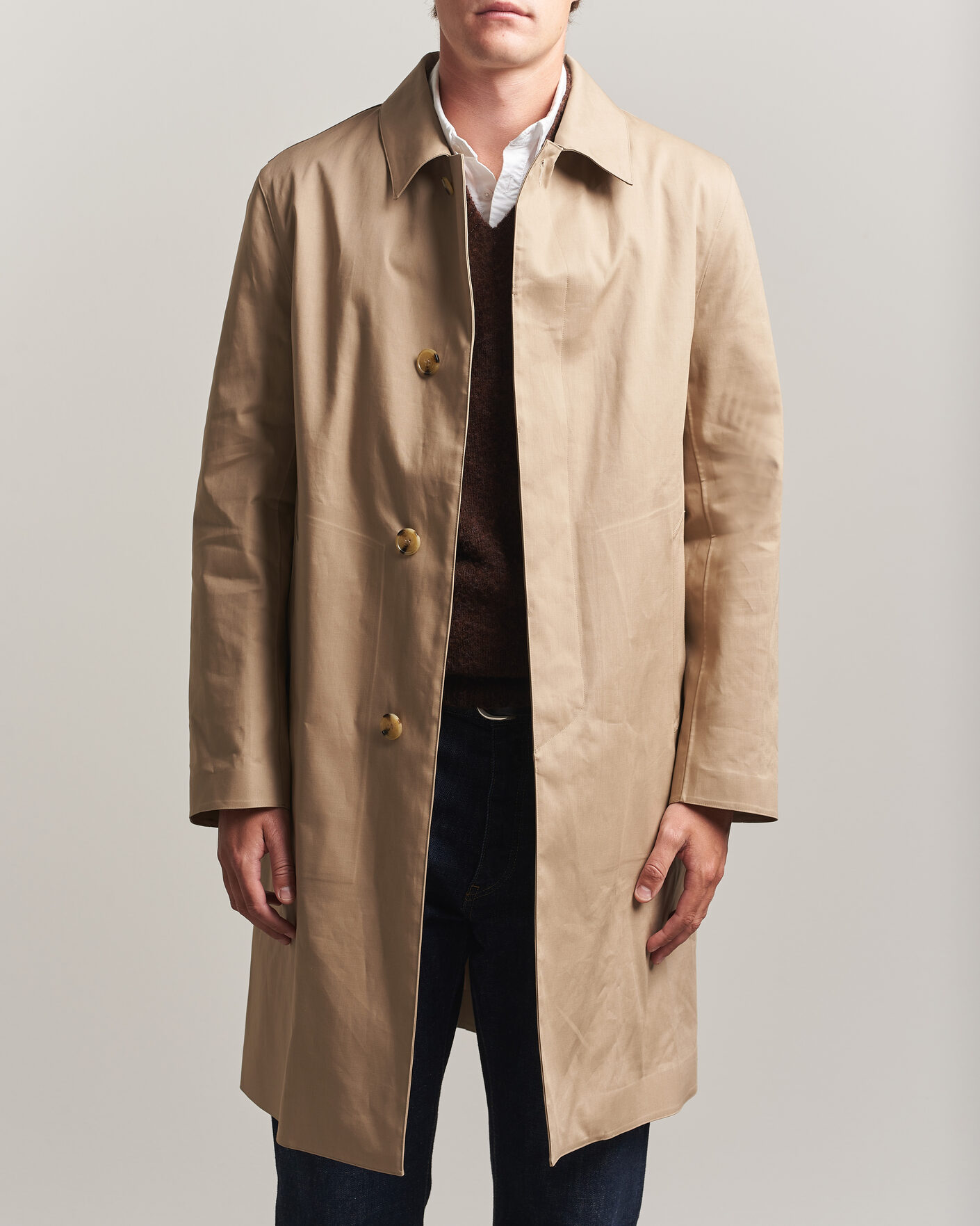 Homme | Manteaux Et Vestes | Mackintosh | Dunkeld Car Coat Fawn
