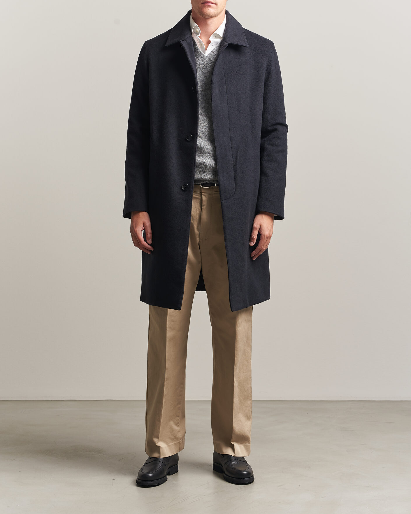 Homme | Manteaux Et Vestes | Mackintosh | Dunkeld Wool/Cashmere Coat Navy