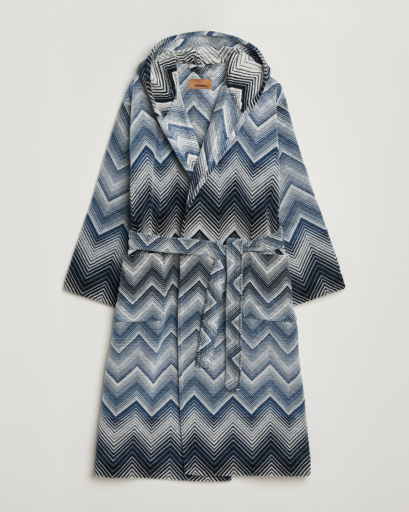 Homme | Peignoirs Et Pyjamas | Missoni Home | Marea Hooded Bathrobe Multi Blue