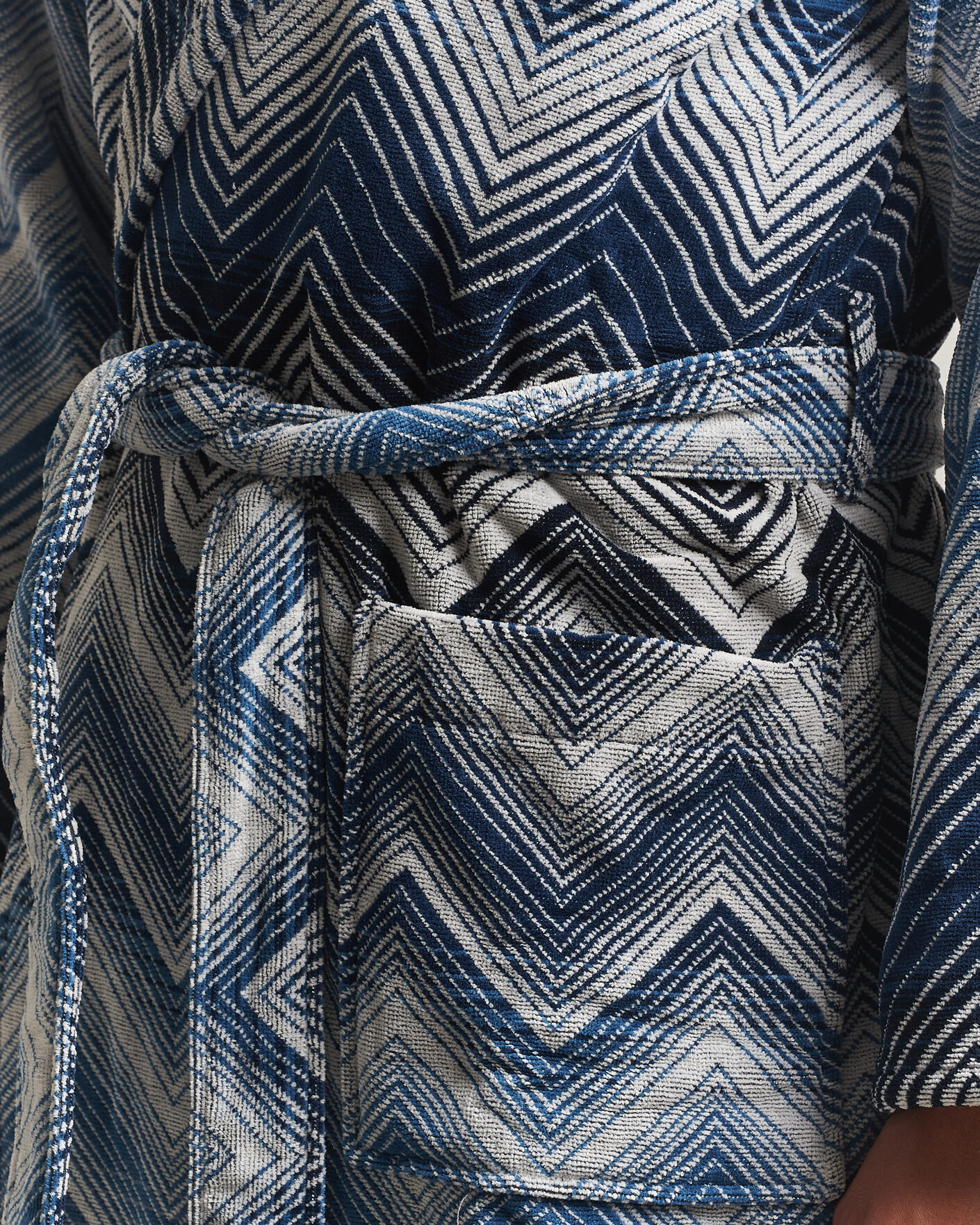 Homme | Peignoirs Et Pyjamas | Missoni Home | Marea Hooded Bathrobe Multi Blue