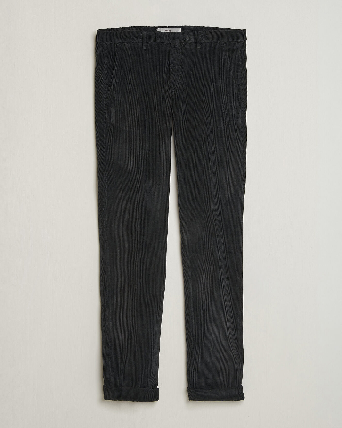 Homme | Pantalons | Briglia 1949 | Slim Fit Corduroy Trousers Black