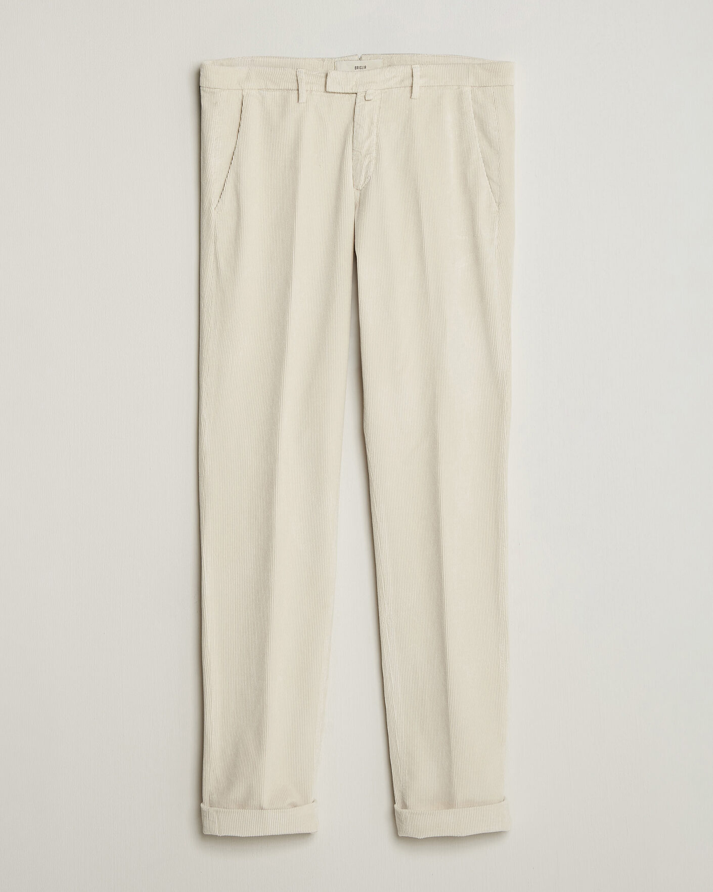 Homme | Pantalons | Briglia 1949 | Slim Fit Corduroy Trousers Off White