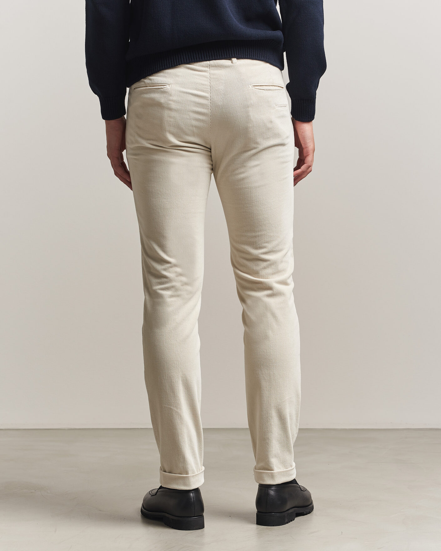 Homme | Pantalons | Briglia 1949 | Slim Fit Corduroy Trousers Off White