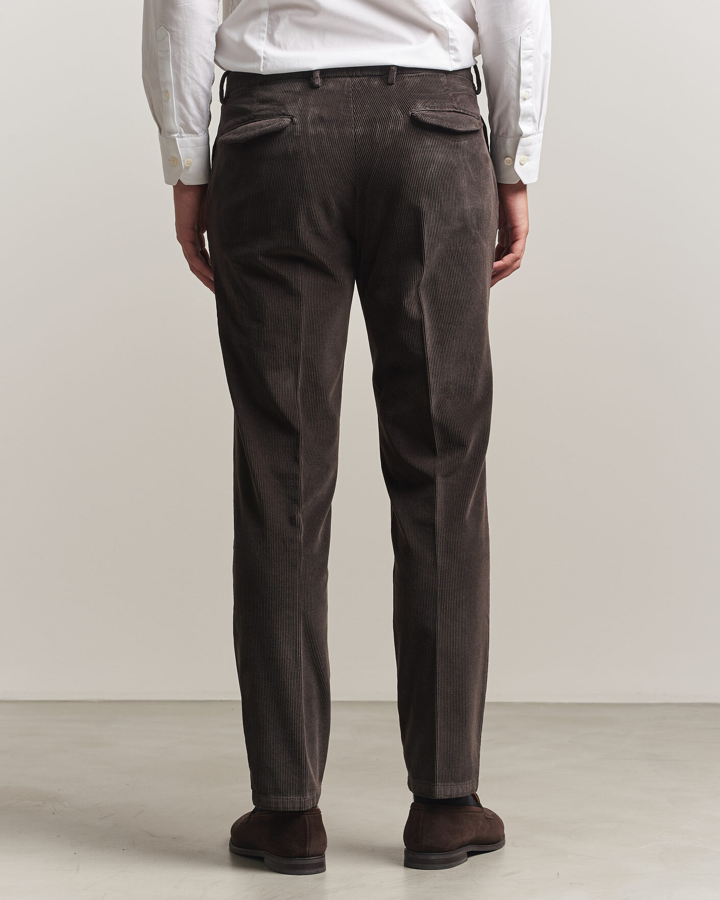Homme | Pantalons | Briglia 1949 | Easy Fit Corduroy Trousers Brown