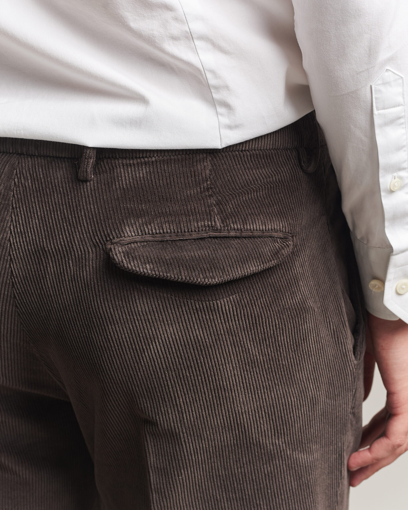 Homme | Pantalons | Briglia 1949 | Easy Fit Corduroy Trousers Brown