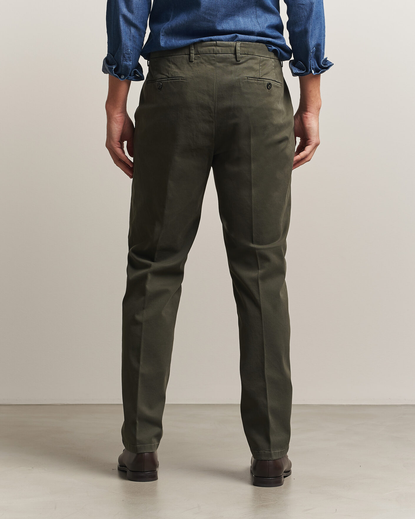 Homme | Pantalons | Briglia 1949 | Soho Tailored Easy Fit Chino Olive