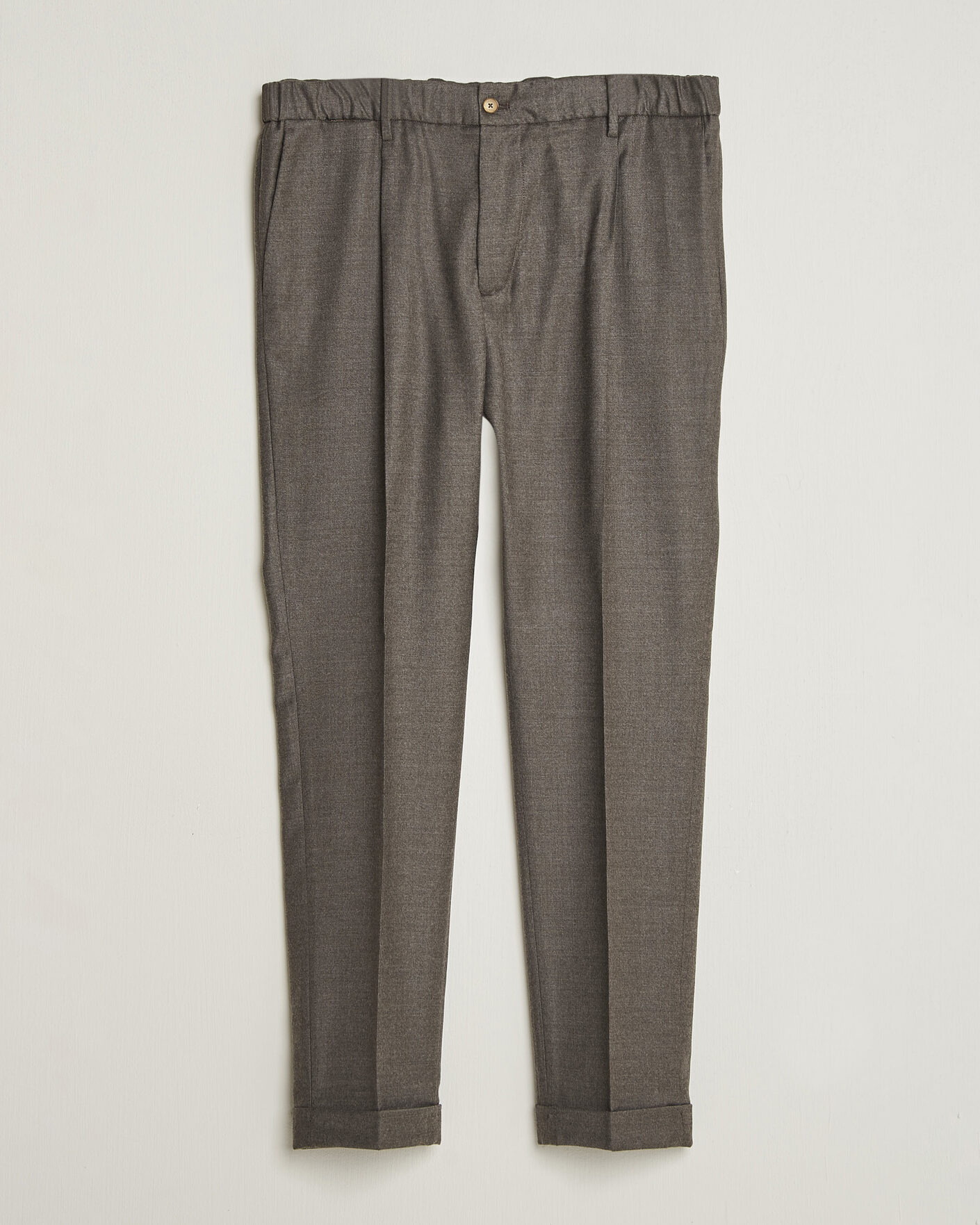 Homme | Pantalons | Briglia 1949 | Isola Stretch Flannel Trousers Brown