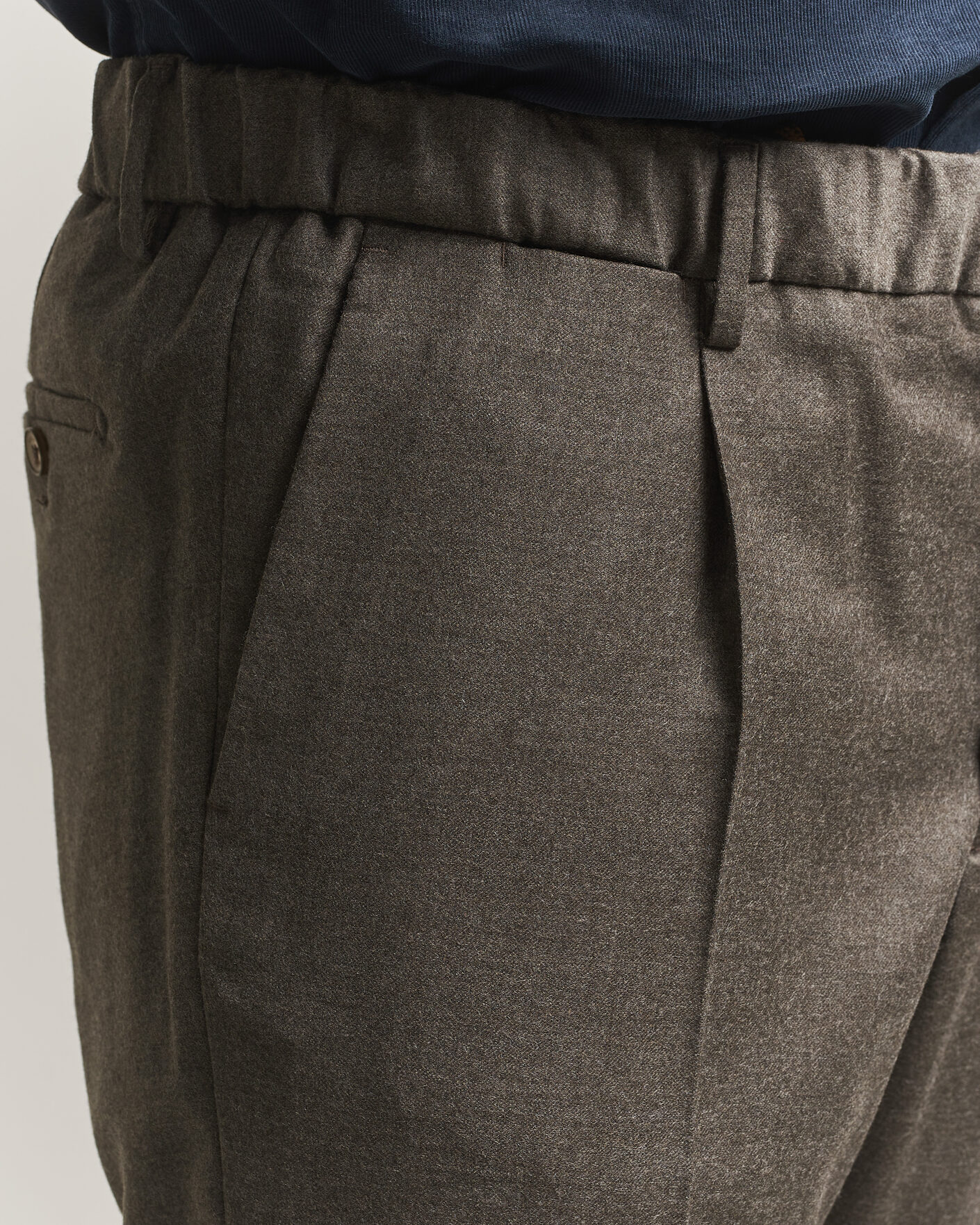 Homme | Pantalons | Briglia 1949 | Isola Stretch Flannel Trousers Brown
