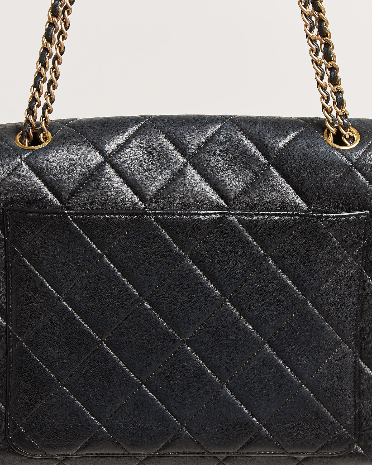 Homme | Pre-Owned & Vintage Bags | Chanel Pre-Owned | Single Flap Bag Lambskin Black