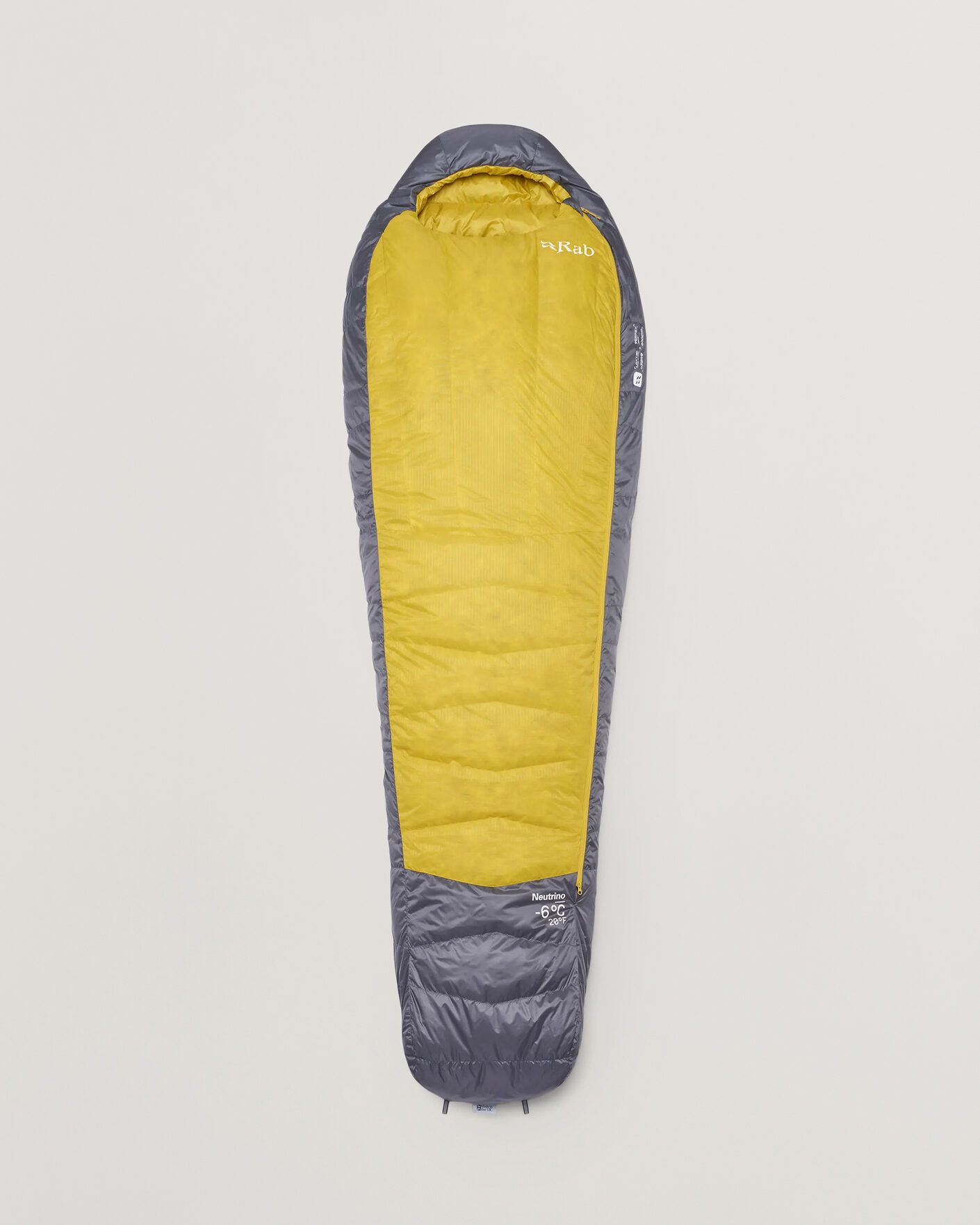 Homme | Outdoor living | Rab | Neutrino -6C Sleeping Bag Regular Graphene/Dark Pollen