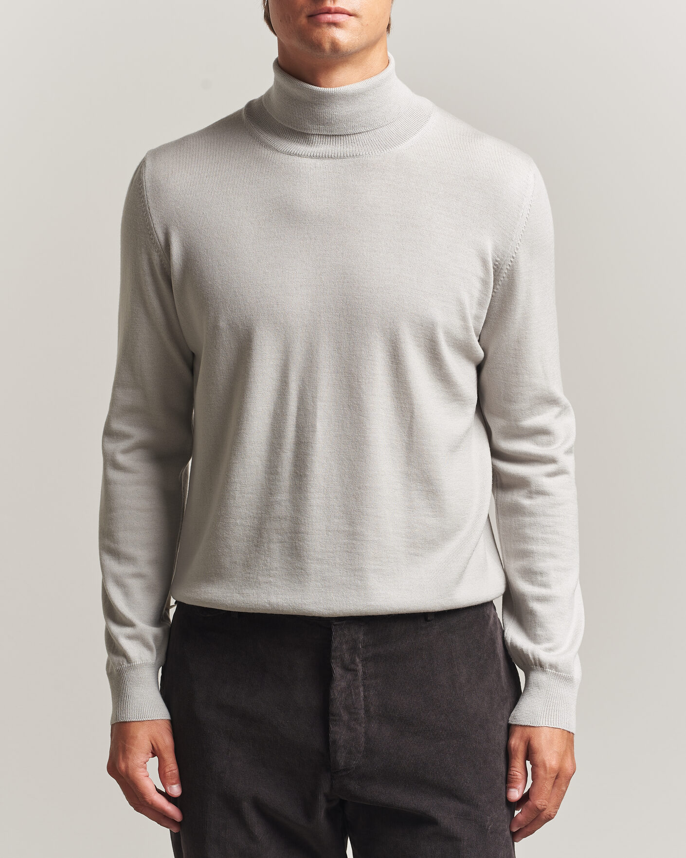 Homme | Pulls Et Tricots | Gran Sasso | Merino Fashion Fit Rollneck Light Beige
