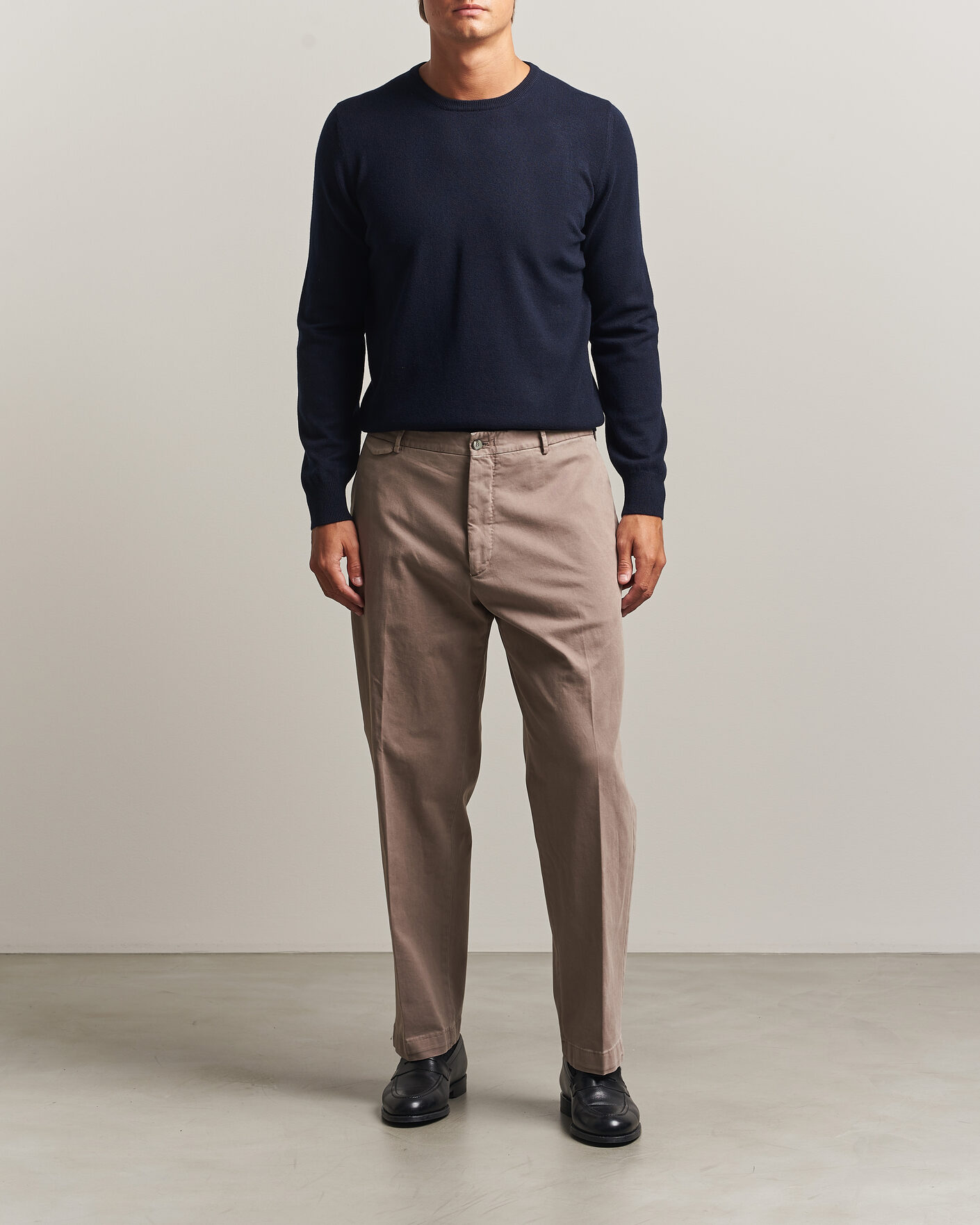 Homme | Pulls Et Tricots | Gran Sasso | Wool/Cashmere Crew Neck Navy