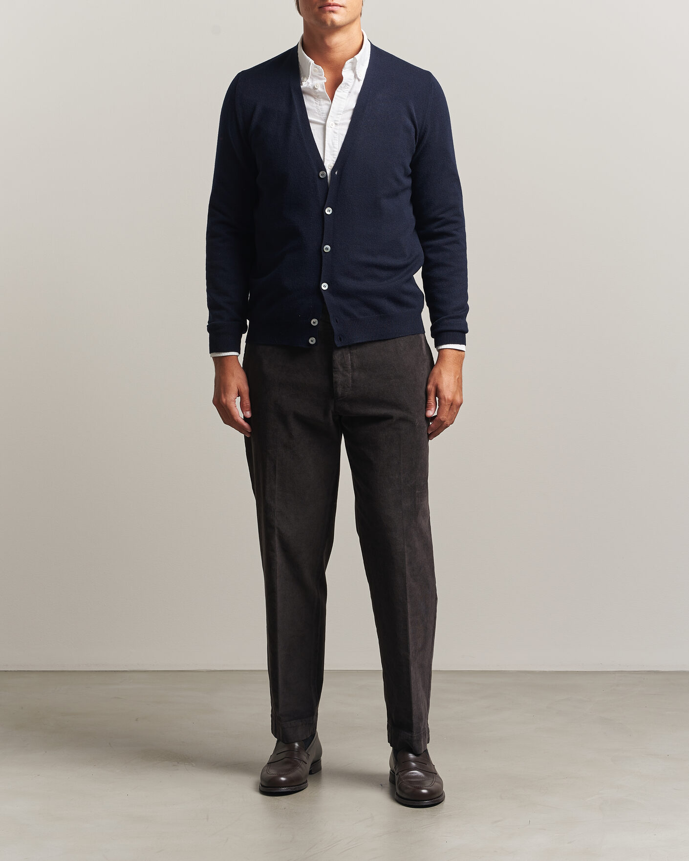 Homme | Pulls Et Tricots | Gran Sasso | Wool/Cashmere Cardigan Navy