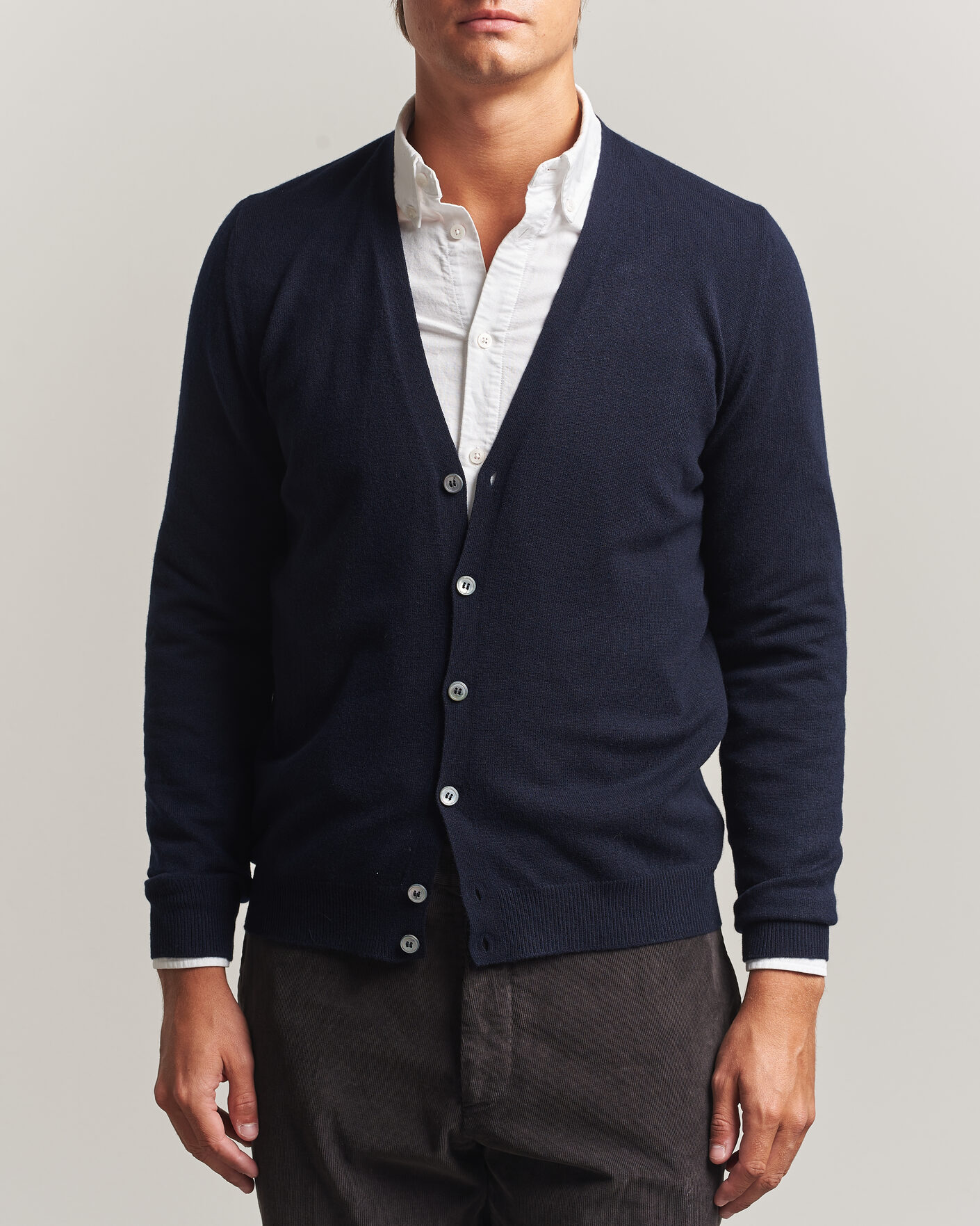 Homme | Pulls Et Tricots | Gran Sasso | Wool/Cashmere Cardigan Navy