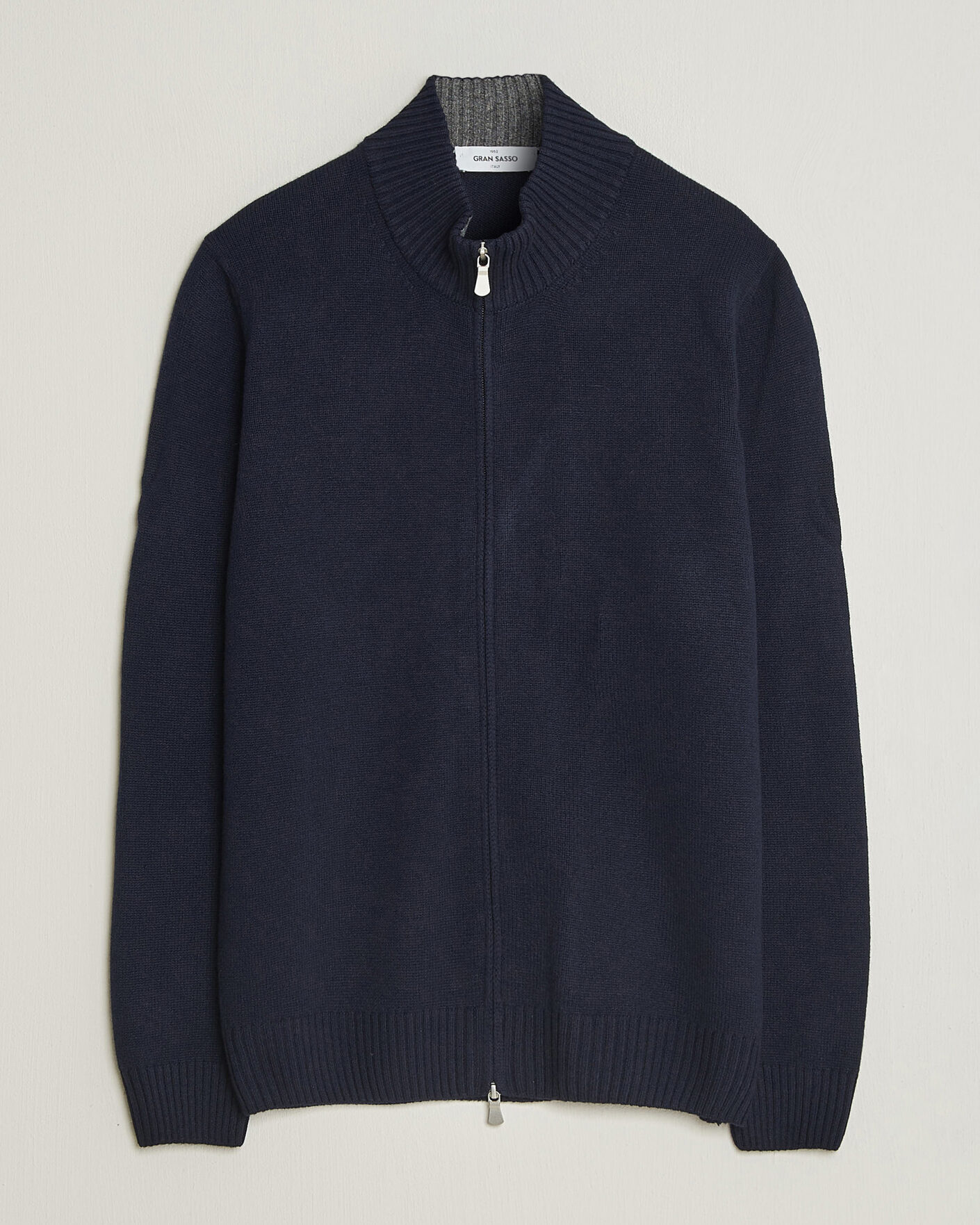 Homme | Pulls Et Tricots | Gran Sasso | Wool/Cashmere Full Zip Navy