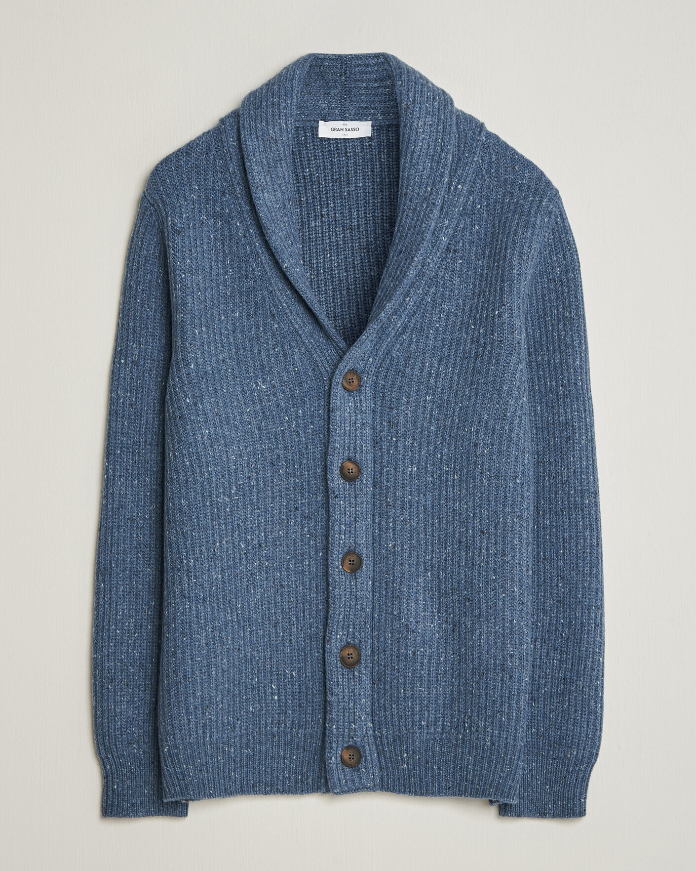 Homme | Pulls Et Tricots | Gran Sasso | Wool/Cashmere Donegal Cardigan Blue